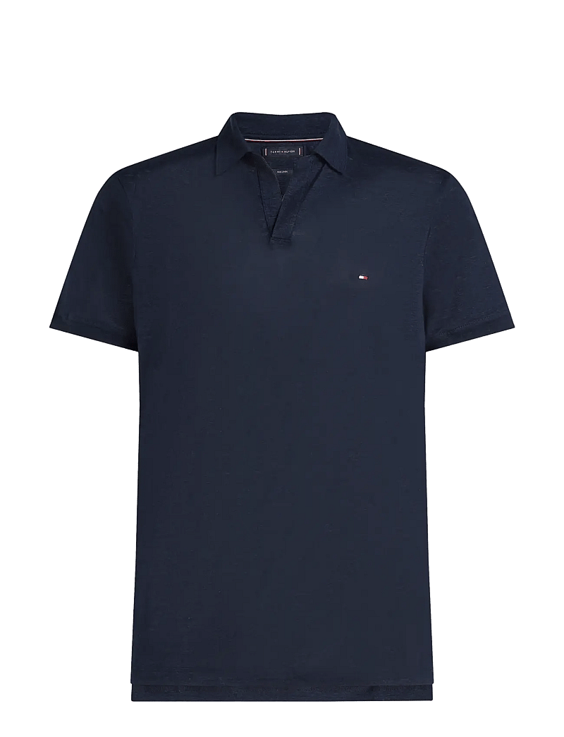 Tommy Hilfiger - PURE LINEN REG POLO - kortærmede poloer - desert sky - 1