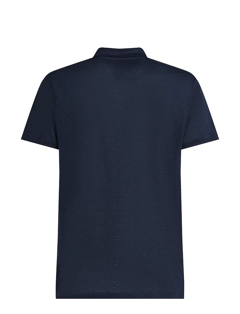 Tommy Hilfiger - PURE LINEN REG POLO - kortærmede poloer - desert sky - 2