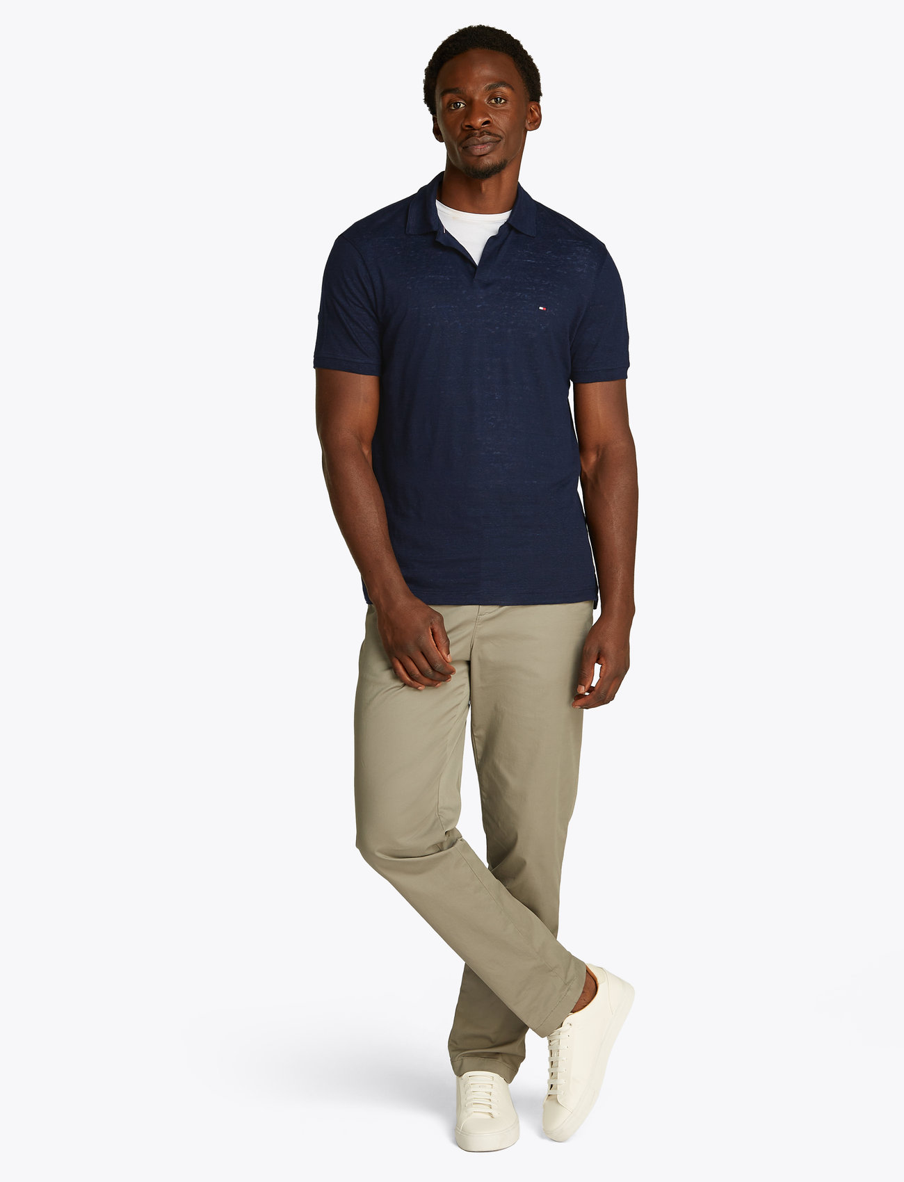 Tommy Hilfiger - PURE LINEN REG POLO - kurzärmelig - desert sky - 0