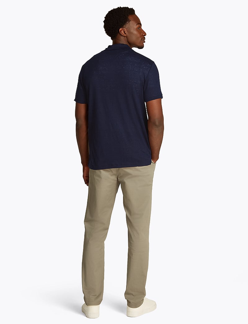 Tommy Hilfiger - PURE LINEN REG POLO - kortærmede poloer - desert sky - 4