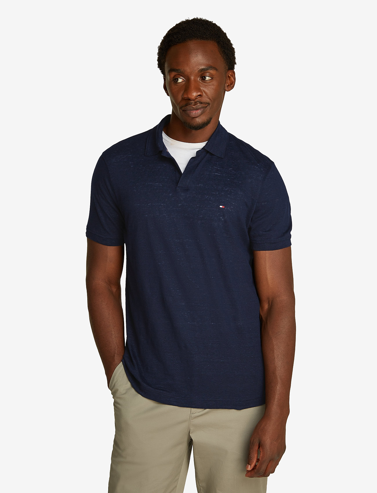 Tommy Hilfiger - PURE LINEN REG POLO - kurzärmelig - desert sky - 5