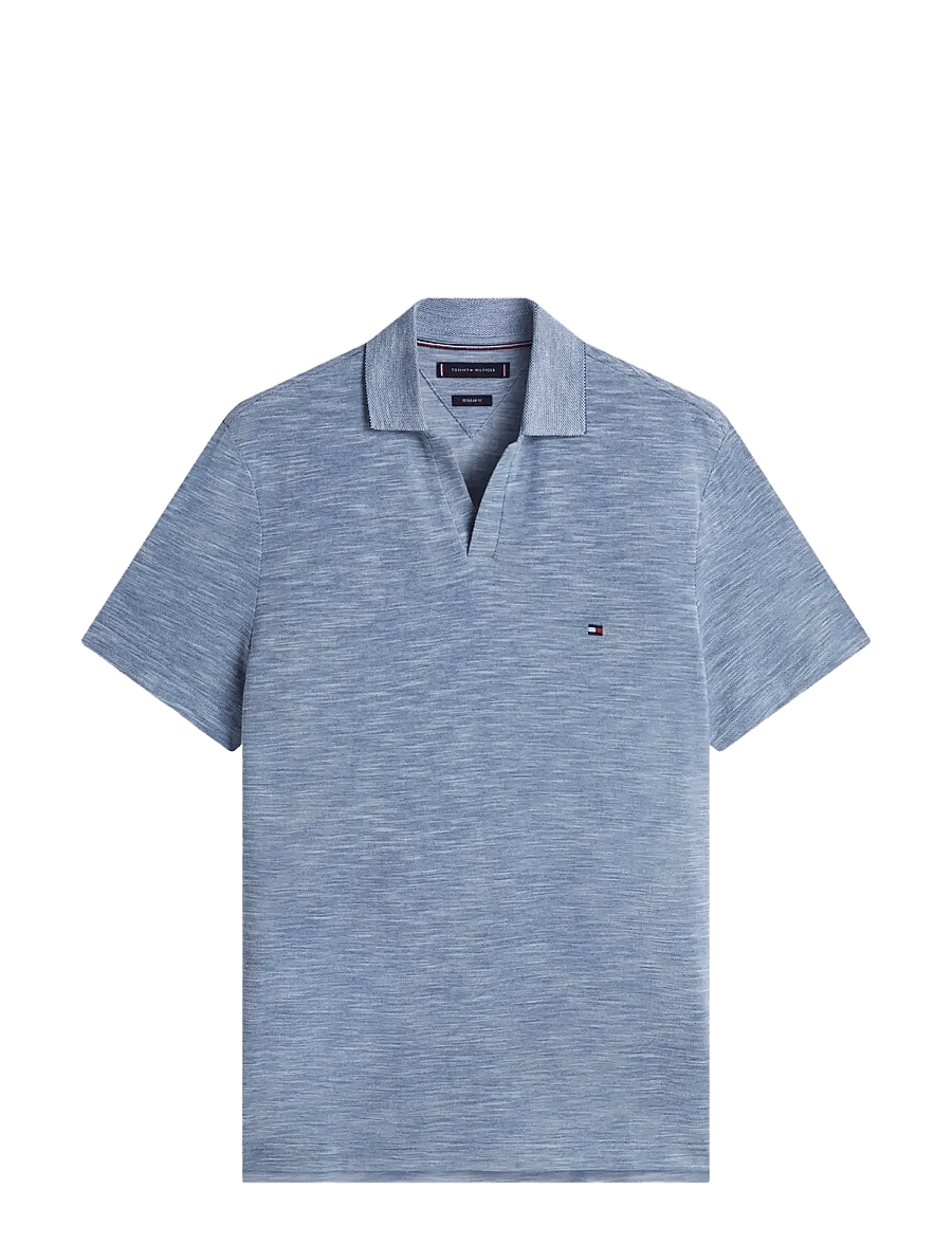 Tommy Hilfiger - SLUB OXFORD PIQUE REG POLO - kortærmede poloer - blue jean white - 1