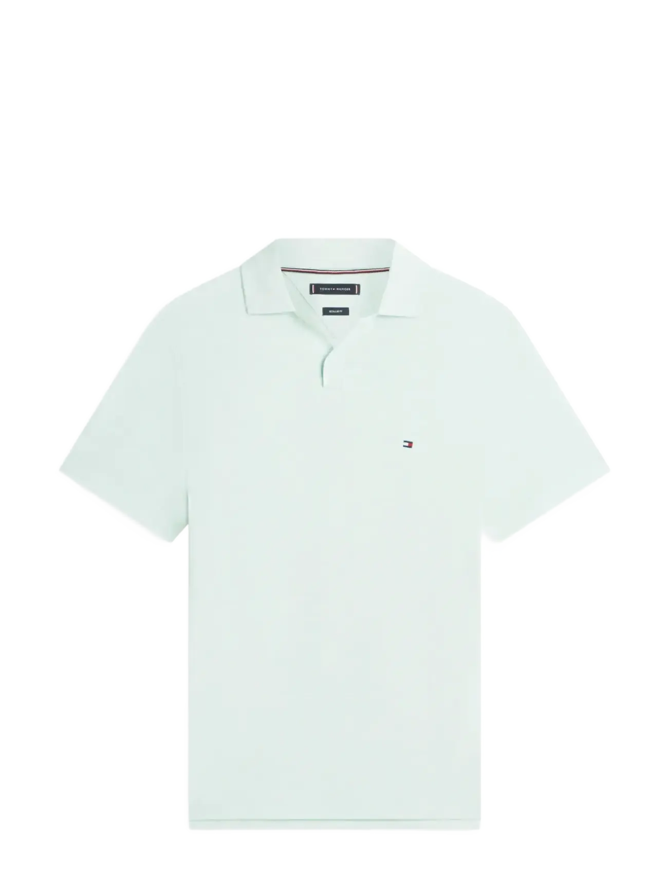 Tommy Hilfiger SLUB OXFORD PIQUE REG POLO - Poloer - CRUSHED MINT   WHITE / green
