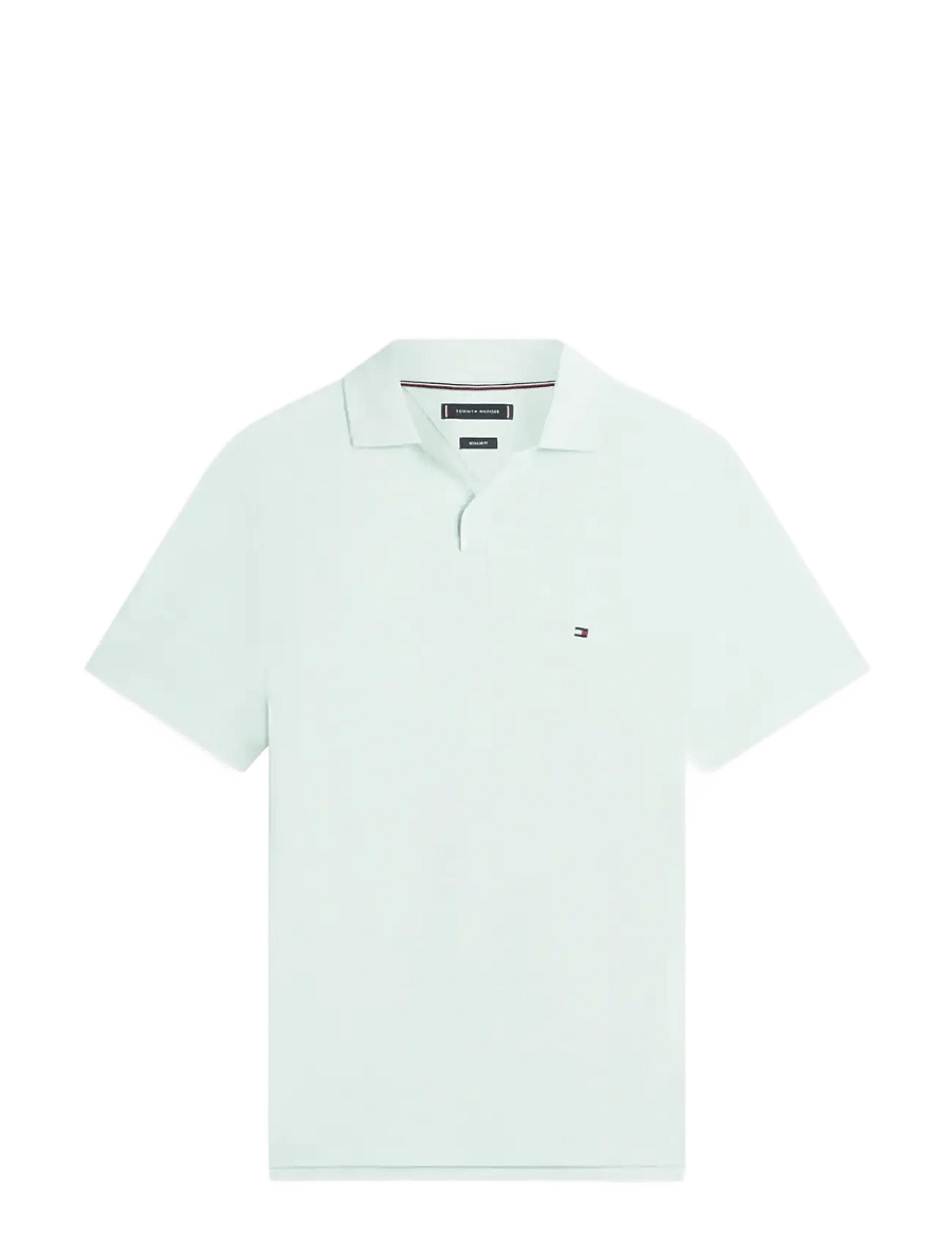 Tommy Hilfiger - SLUB OXFORD PIQUE REG POLO - kortærmede poloer - crushed mint white - 1