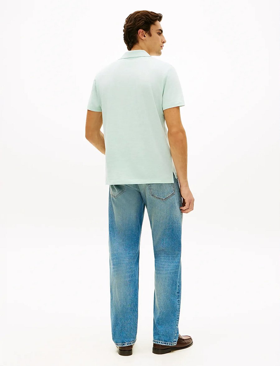 Tommy Hilfiger - SLUB OXFORD PIQUE REG POLO - kortærmede poloer - crushed mint white - 2