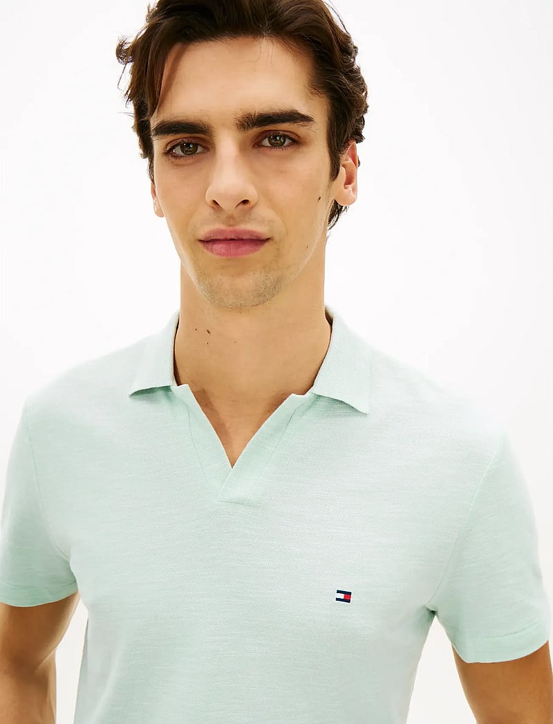 Tommy Hilfiger - SLUB OXFORD PIQUE REG POLO - lühikeste varrukatega polod - crushed mint white - 4