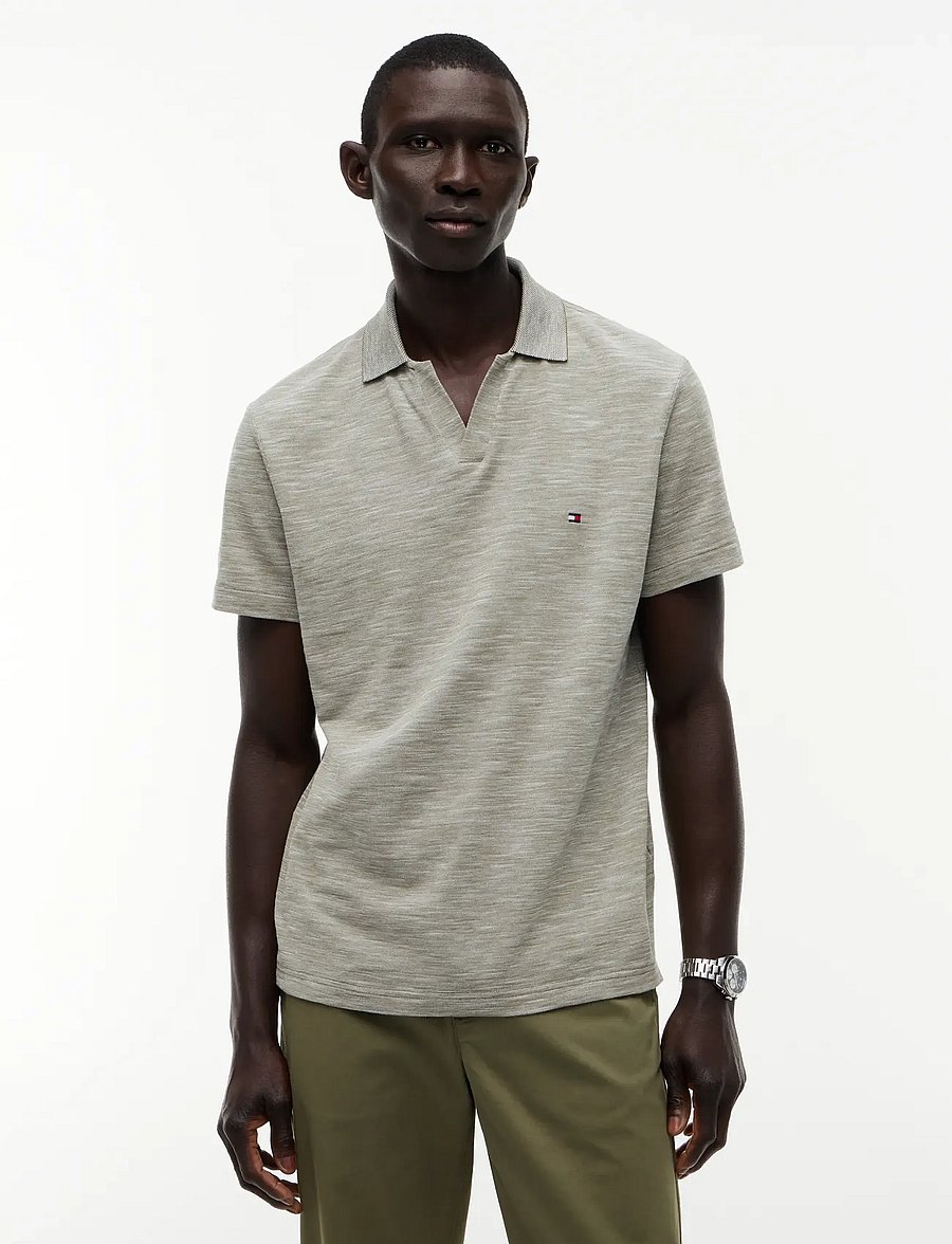Tommy Hilfiger - SLUB OXFORD PIQUE REG POLO - kortärmade pikéer - dark artichoke white - 0