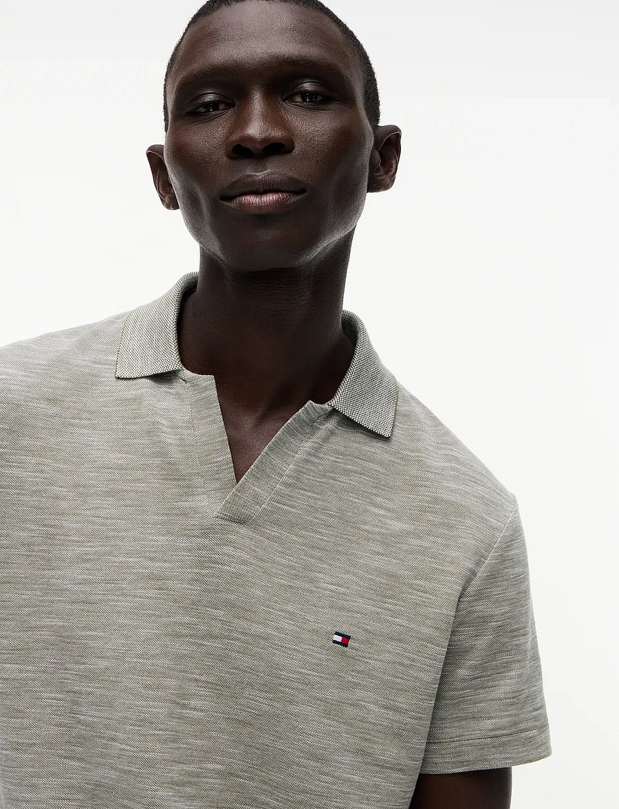 Tommy Hilfiger - SLUB OXFORD PIQUE REG POLO - kortärmade pikéer - dark artichoke white - 3