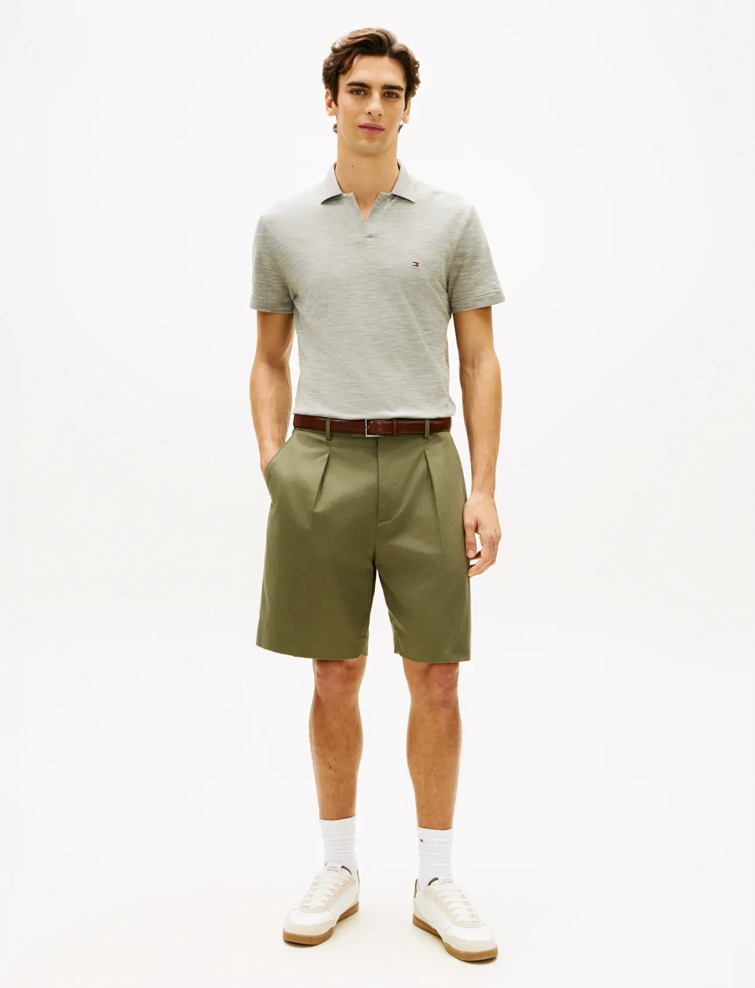 Tommy Hilfiger - SLUB OXFORD PIQUE REG POLO - kortærmede poloer - dark artichoke   white - 3