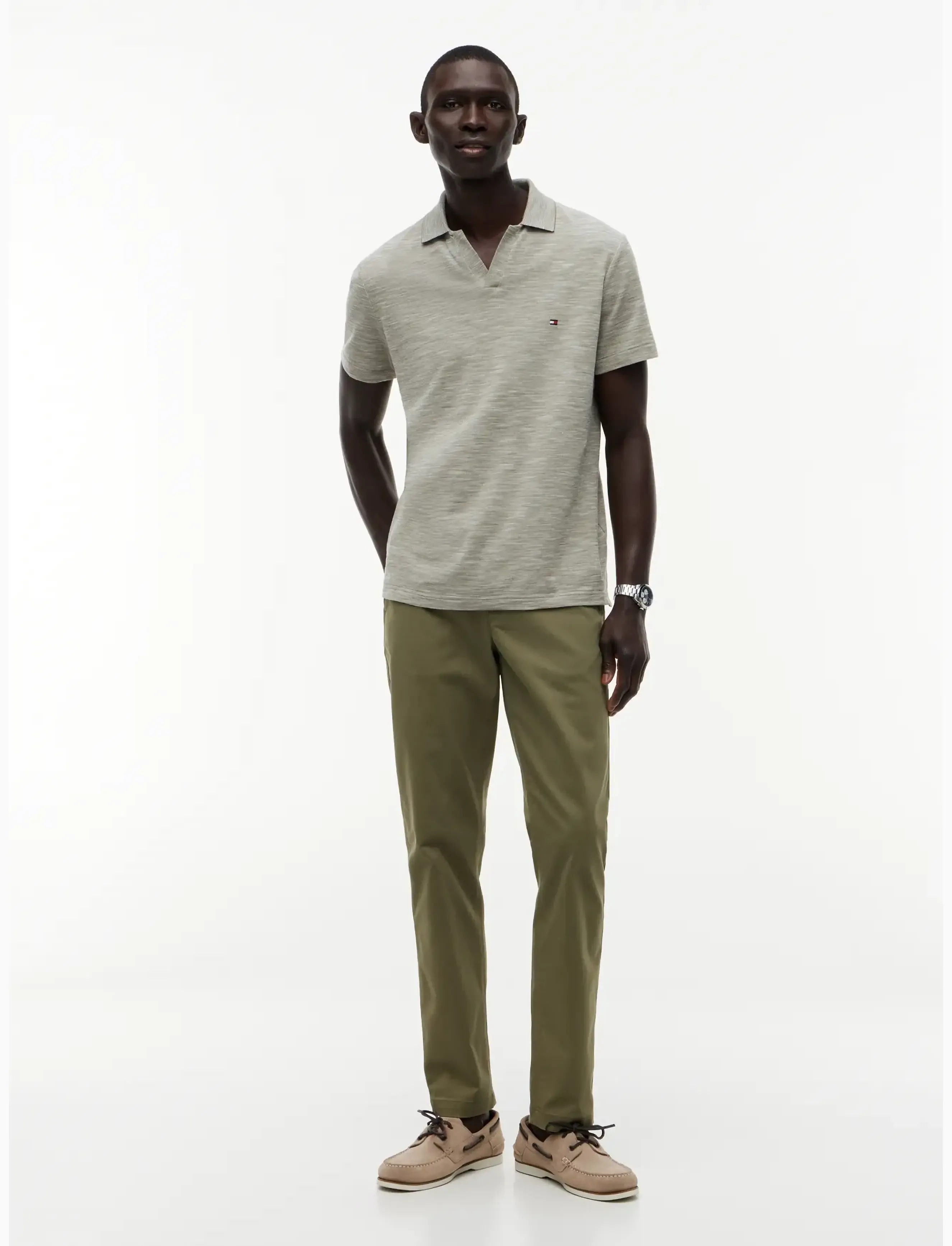 Tommy Hilfiger - SLUB OXFORD PIQUE REG POLO - kortärmade pikéer - dark artichoke   white - 4