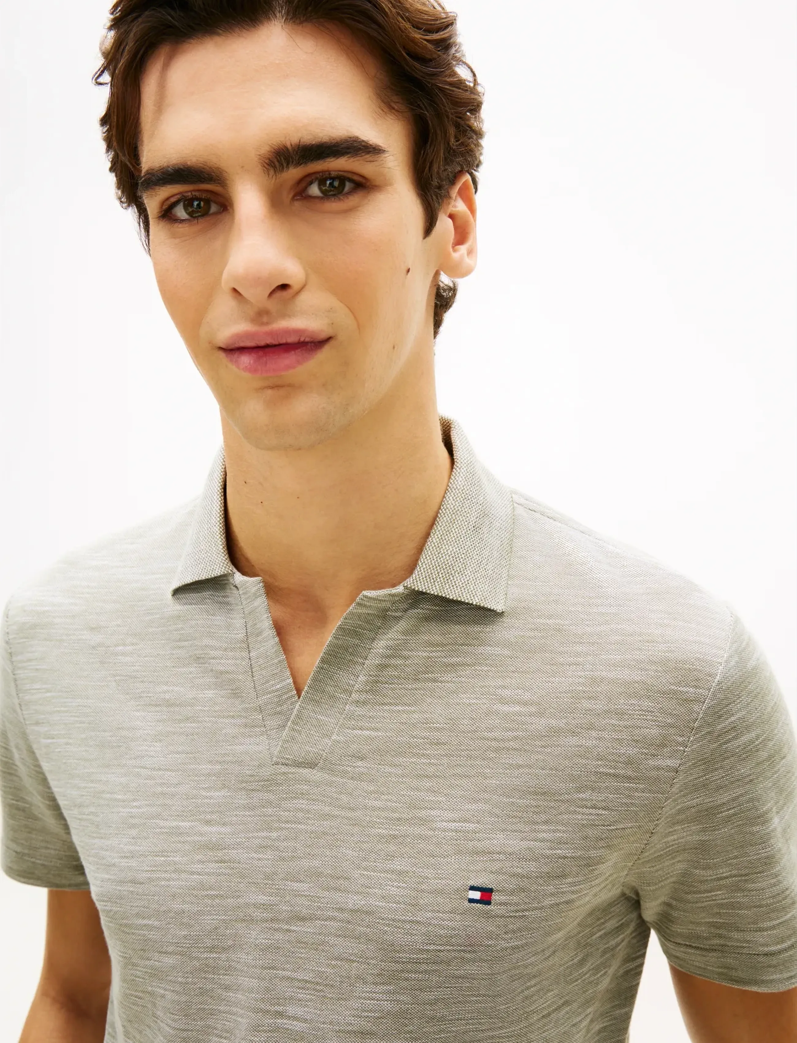Tommy Hilfiger - SLUB OXFORD PIQUE REG POLO - kortærmede poloer - dark artichoke   white - 4
