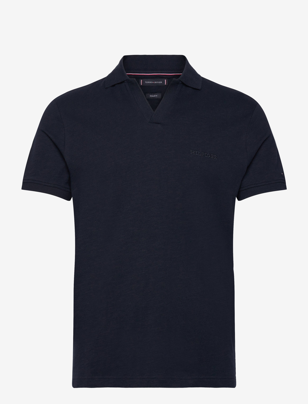 Tommy Hilfiger - COTTON LINEN TERRY REG POLO - lühikeste varrukatega polod - desert sky - 1