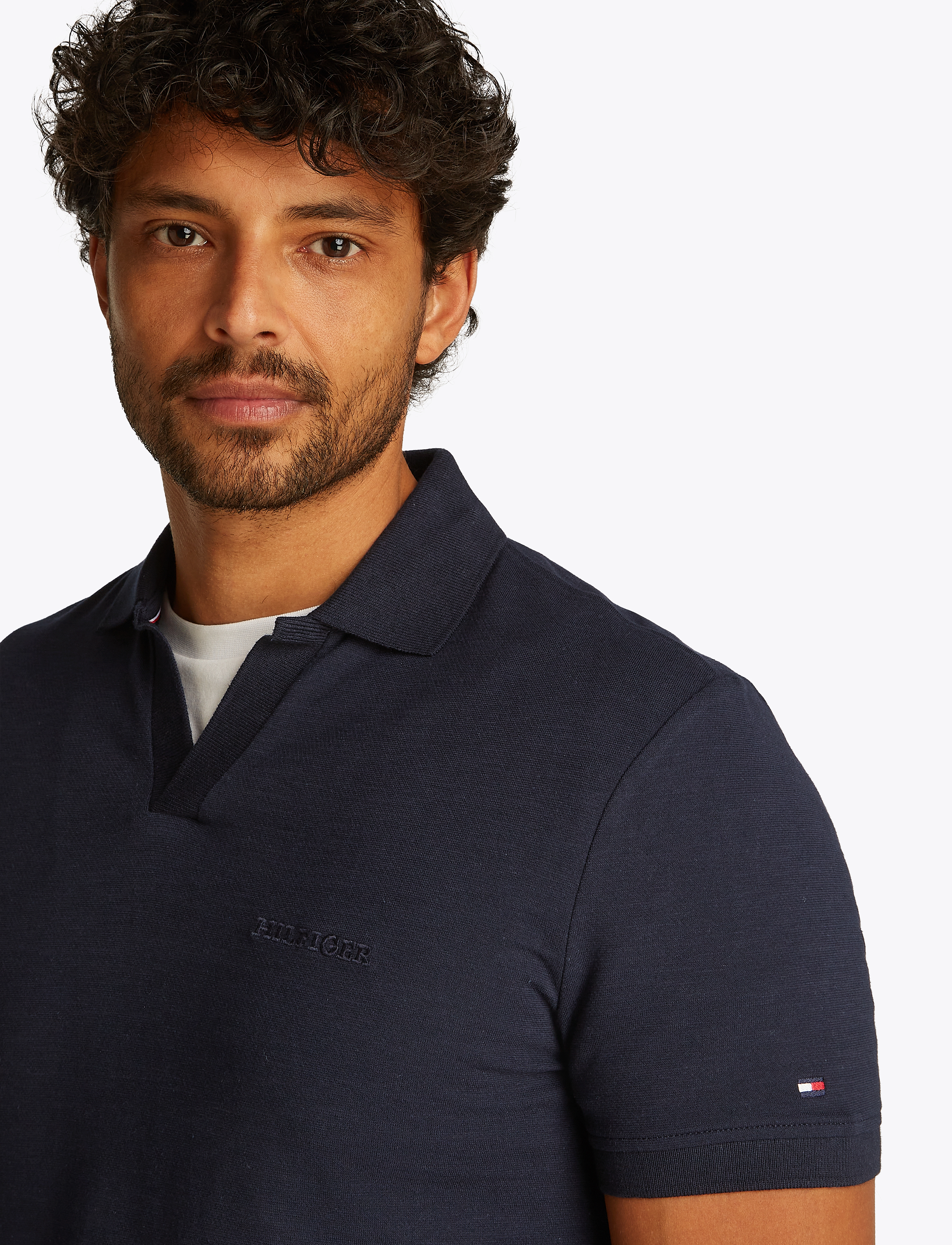 Tommy Hilfiger - COTTON LINEN TERRY REG POLO - desert sky - 4