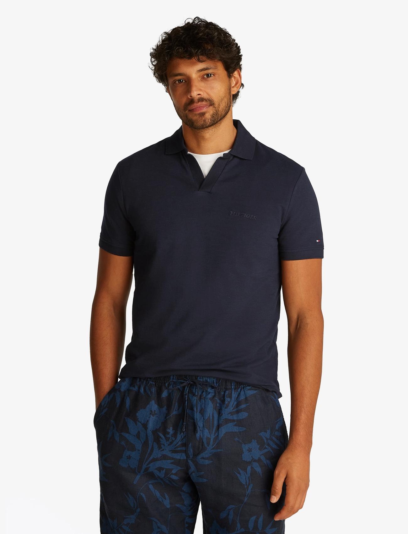 Tommy Hilfiger - COTTON LINEN TERRY REG POLO - desert sky - 5