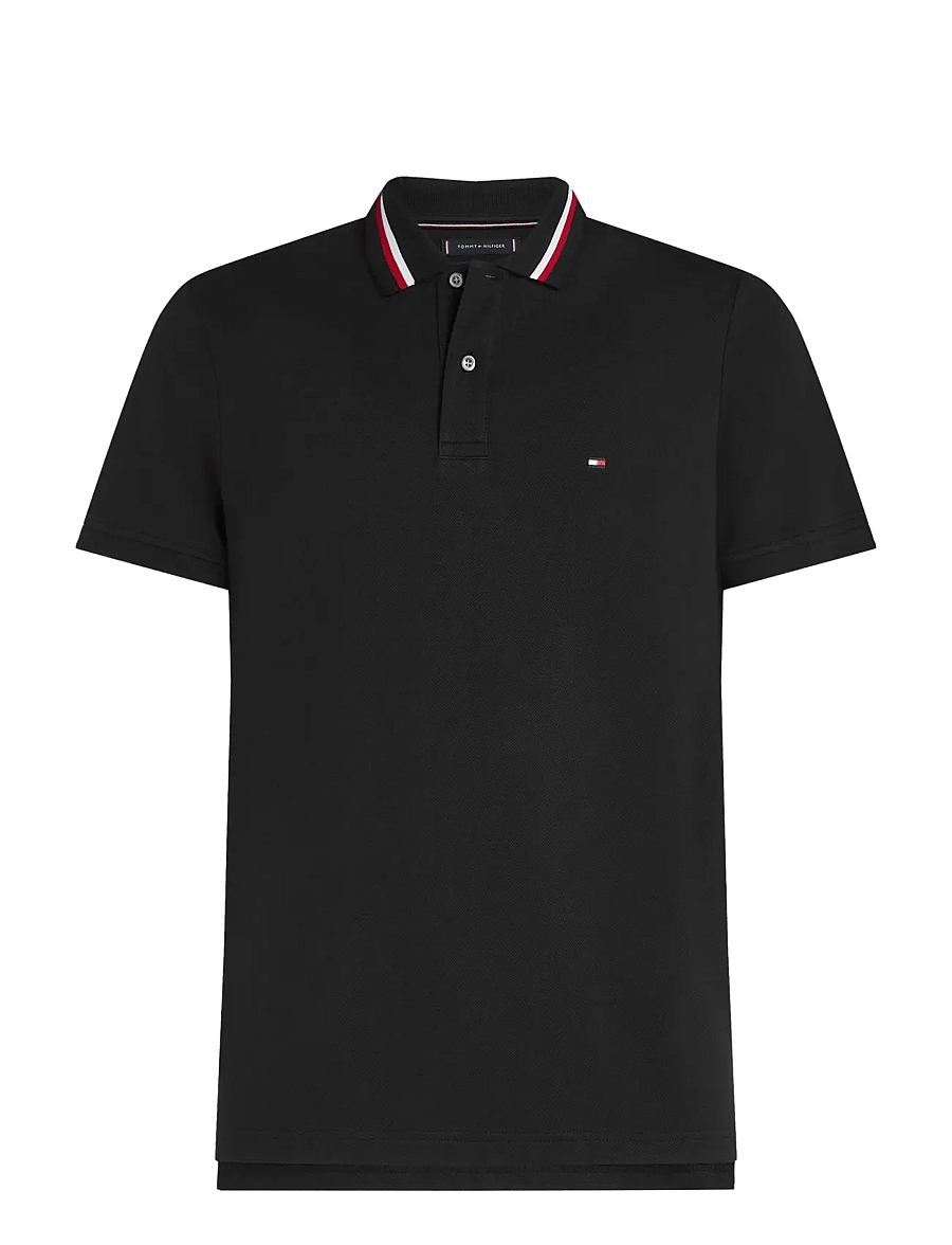 Tommy Hilfiger - RWB COLLAR REG POLO - black - 1