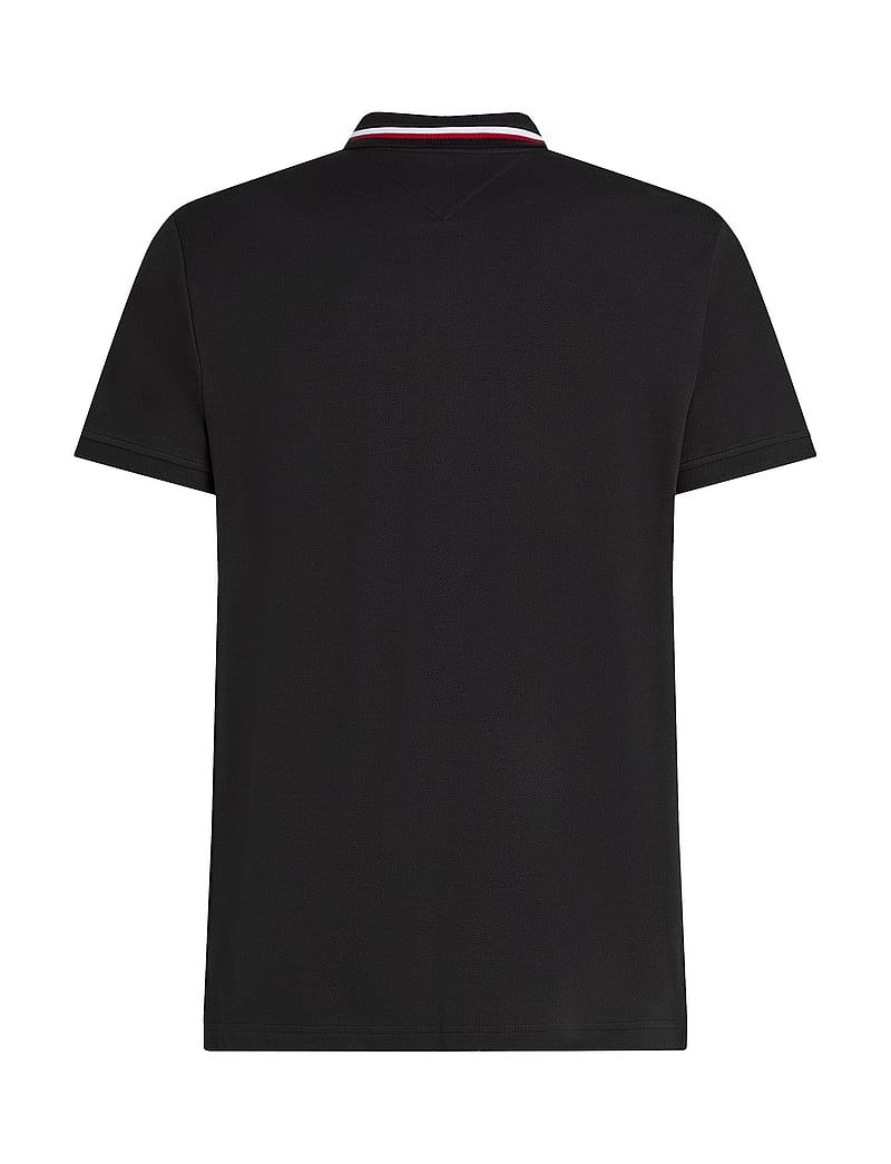 Tommy Hilfiger - RWB COLLAR REG POLO - kortærmede poloer - black - 2