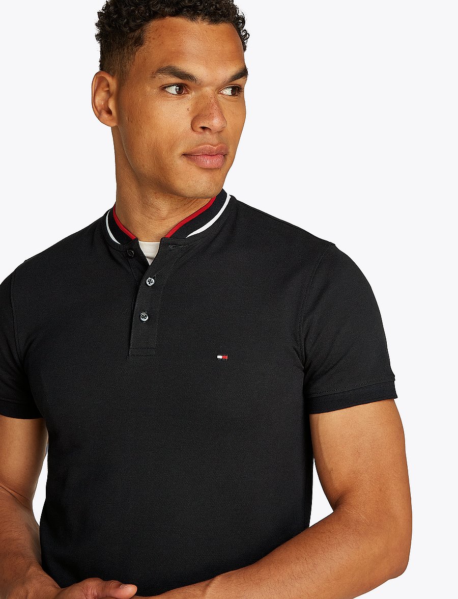 Tommy Hilfiger - RWB COLLAR REG POLO - black - 4