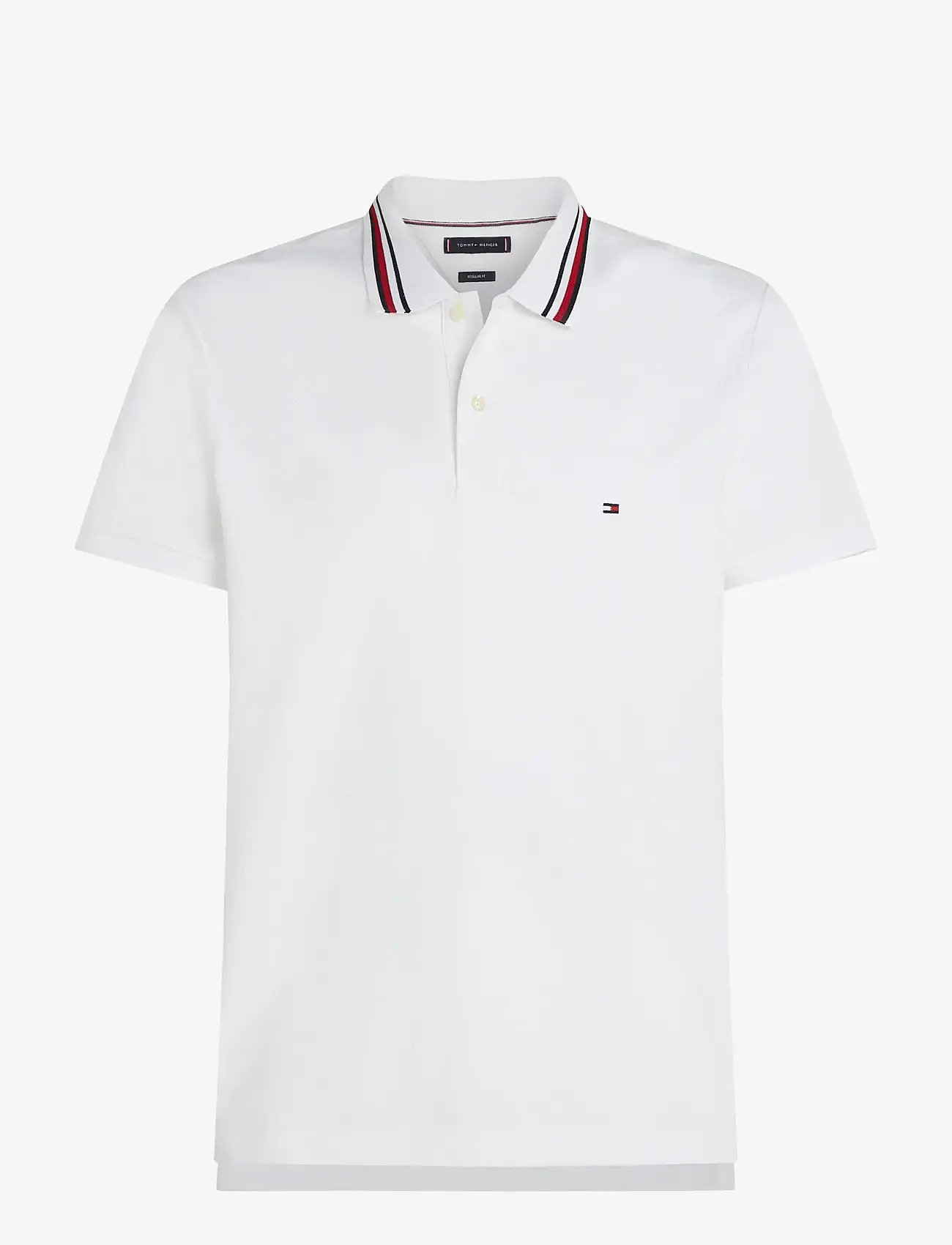 Tommy Hilfiger - RWB COLLAR REG POLO - kortärmade pikéer - white - 1