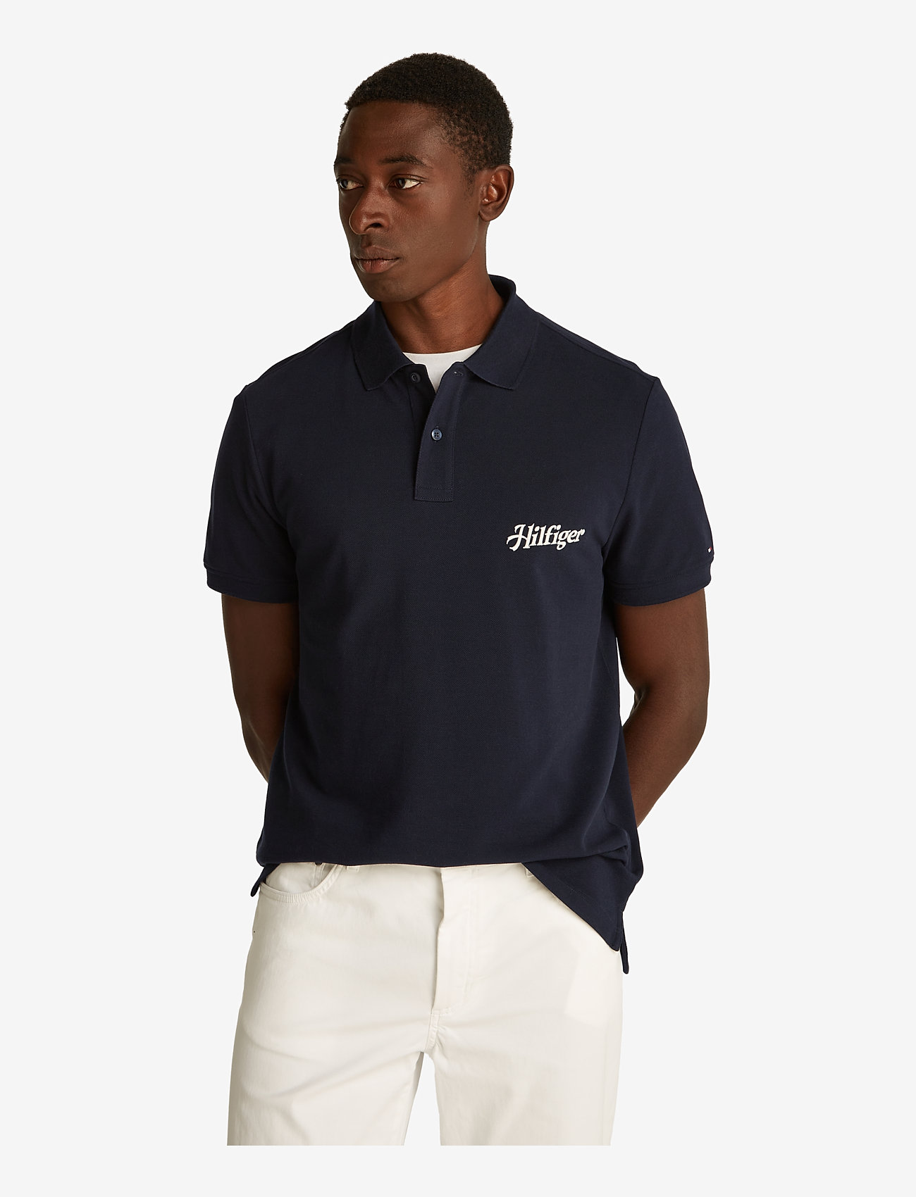 Tommy Hilfiger - SCRIPT GRAPHIC REG POLO - julegaver under 1000kr - desert sky - 0