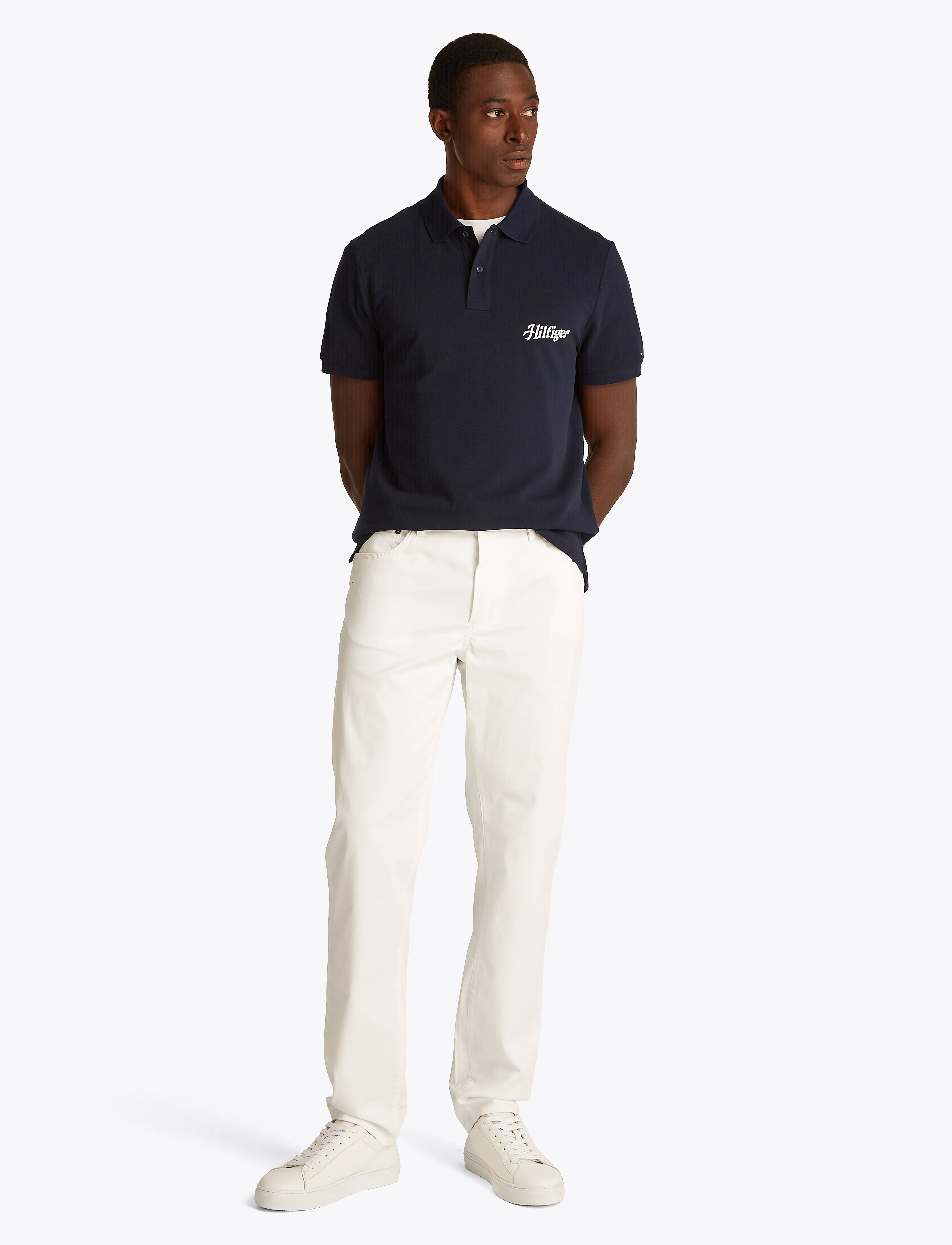 Tommy Hilfiger - SCRIPT GRAPHIC REG POLO - kortærmede poloer - desert sky - 4