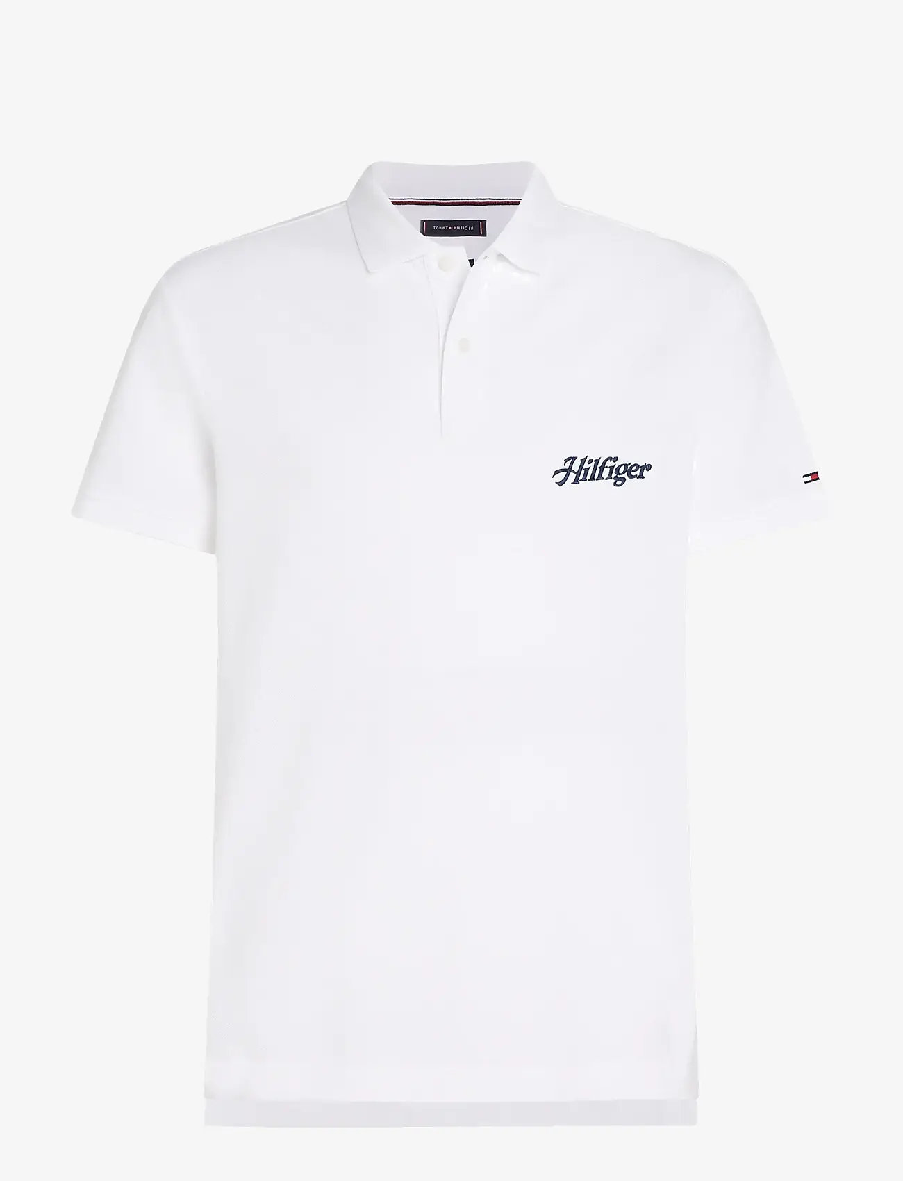 Tommy Hilfiger - SCRIPT GRAPHIC REG POLO - kortærmede poloer - white - 1