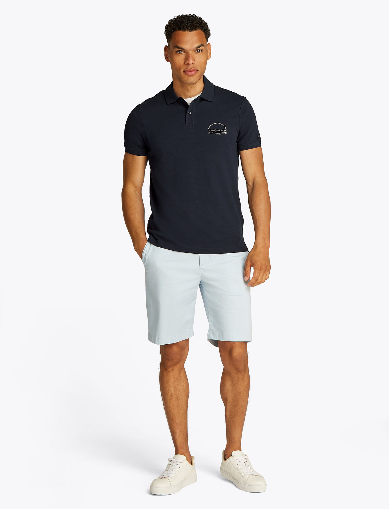 Tommy Hilfiger - ICON REG POLO - krótki rękaw - desert sky - 0