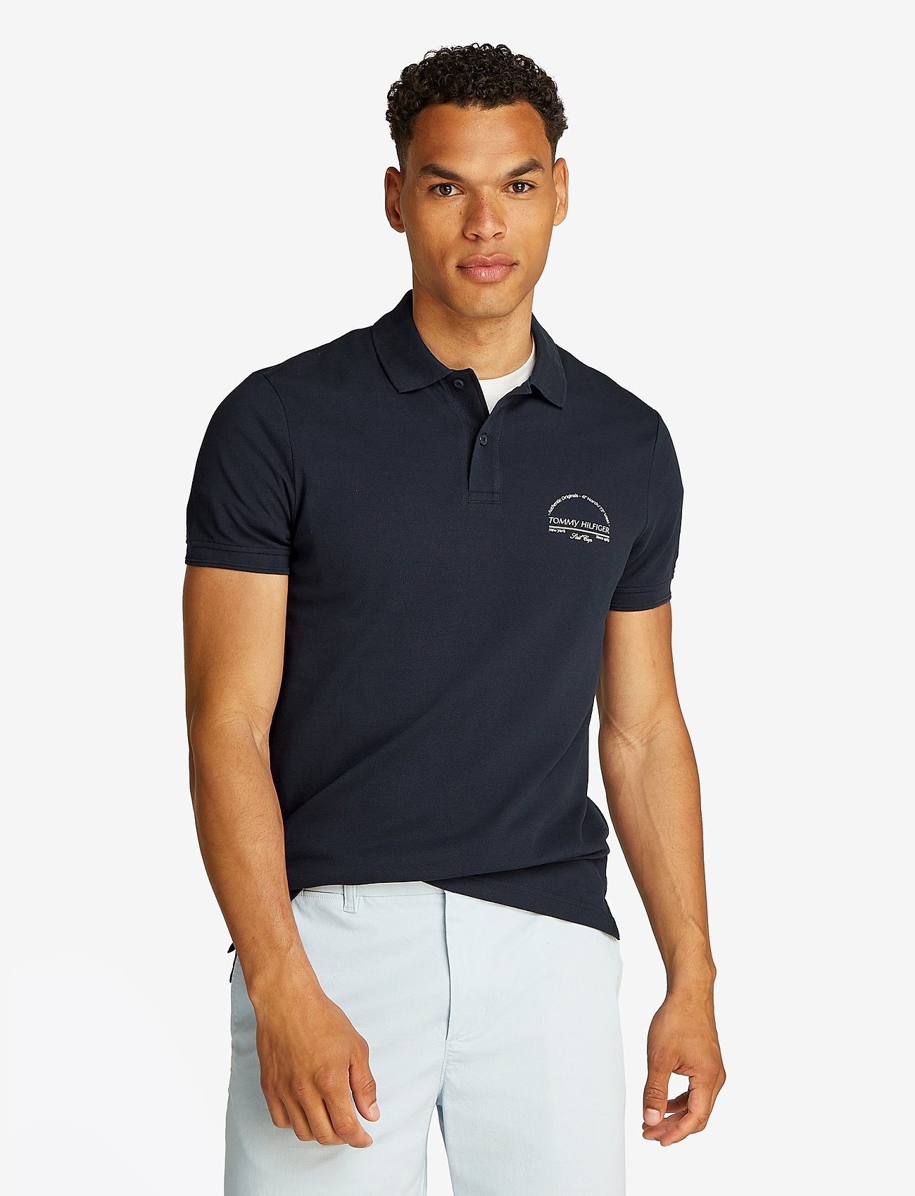 Tommy Hilfiger - ICON REG POLO - krótki rękaw - desert sky - 5