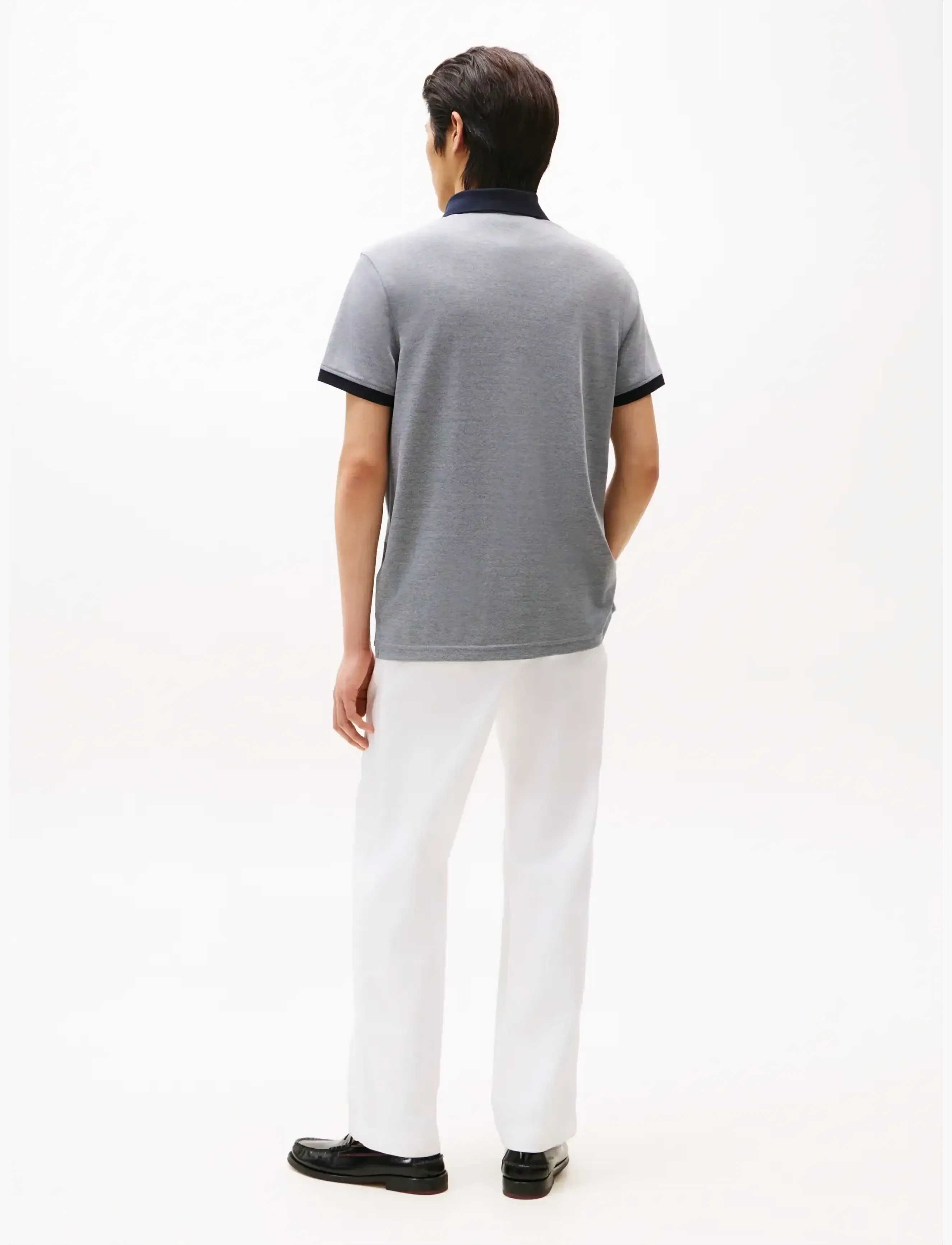 Tommy Hilfiger - PERFORMANCE OXFORD ZIP REG POLO - kurzärmelig - desert sky white - 3
