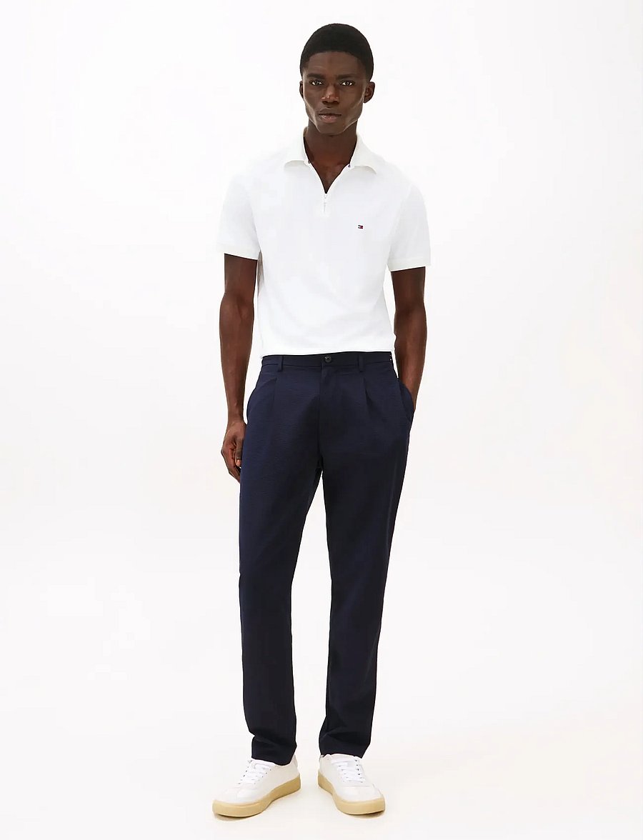 Tommy Hilfiger - PERFORMANCE OXFORD ZIP REG POLO - kurzärmelig - white white - 4
