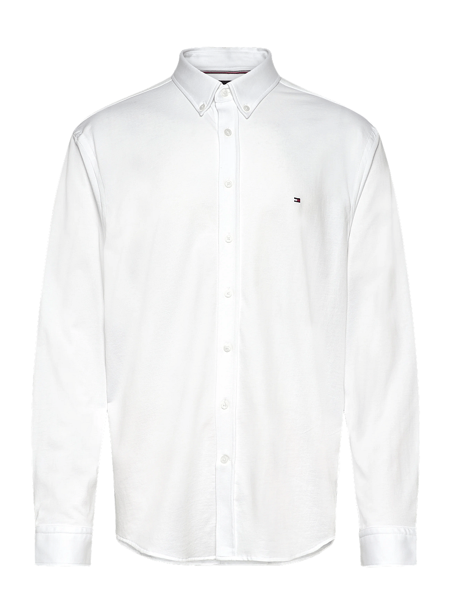 Tommy Hilfiger - PERFORMANCE TWO TONE SF SHIRT - vabaajasärgid - th optic white - 1