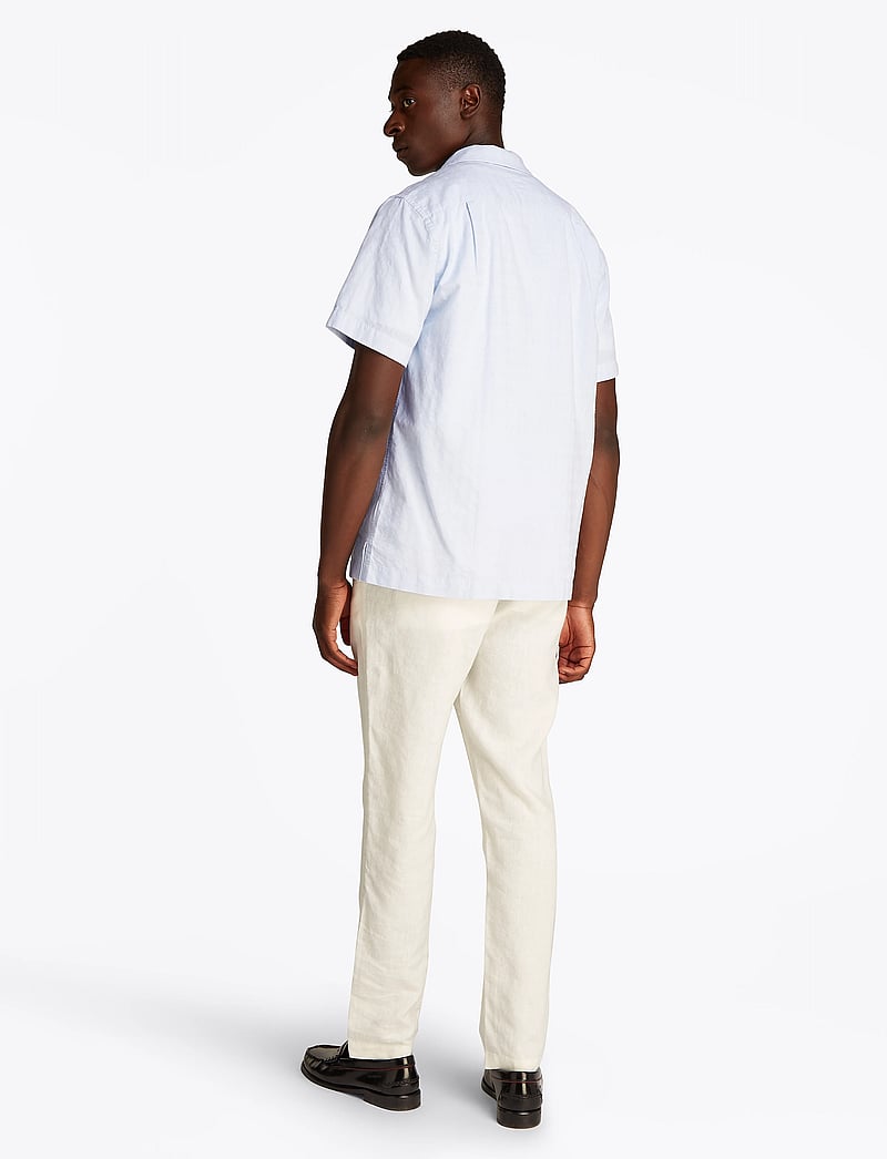 Tommy Hilfiger - COTTON LINEN DOBBY SS RF SHIRT - breezy blue - 1