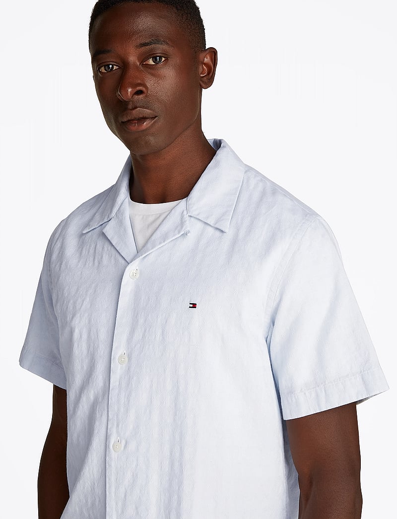 Tommy Hilfiger - COTTON LINEN DOBBY SS RF SHIRT - breezy blue - 2