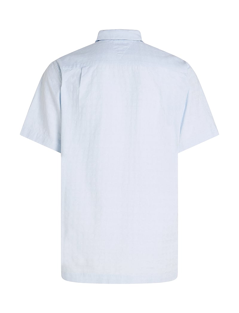 Tommy Hilfiger - COTTON LINEN DOBBY SS RF SHIRT - breezy blue - 4
