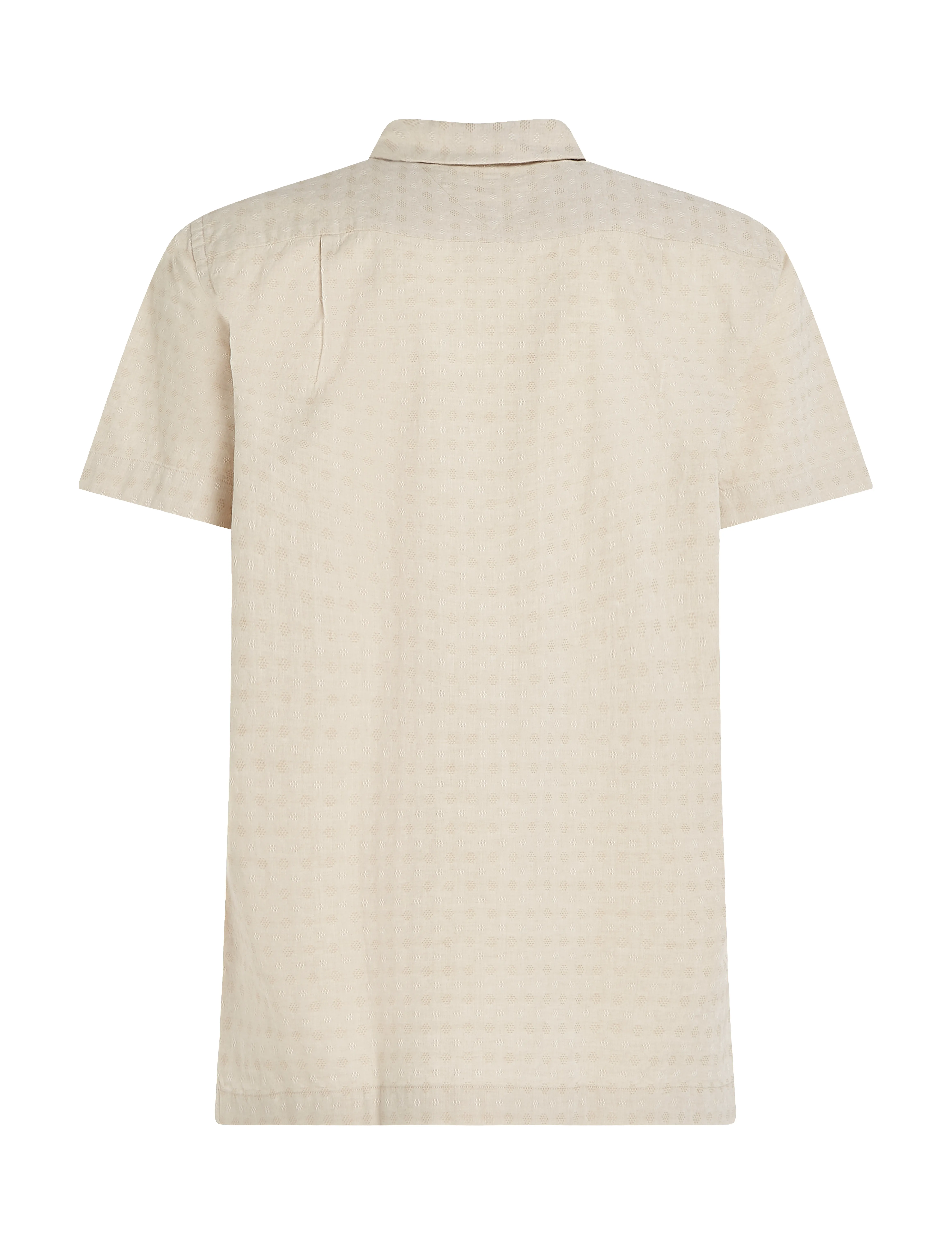 Tommy Hilfiger - COTTON LINEN DOBBY SS RF SHIRT - ivory silk - 4