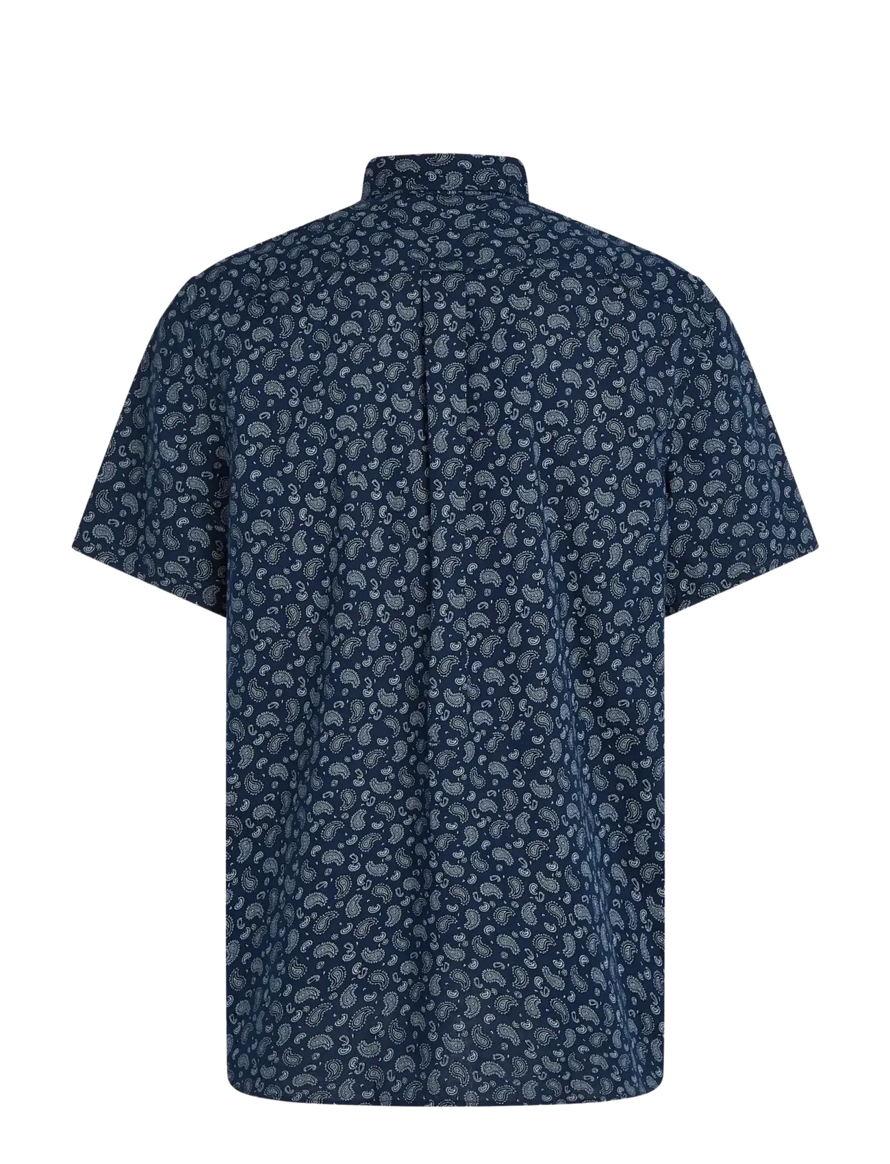 Tommy Hilfiger - COTTON LINEN PAISLEY RF SS SHIRT - kurzarmhemden - night sky - 2