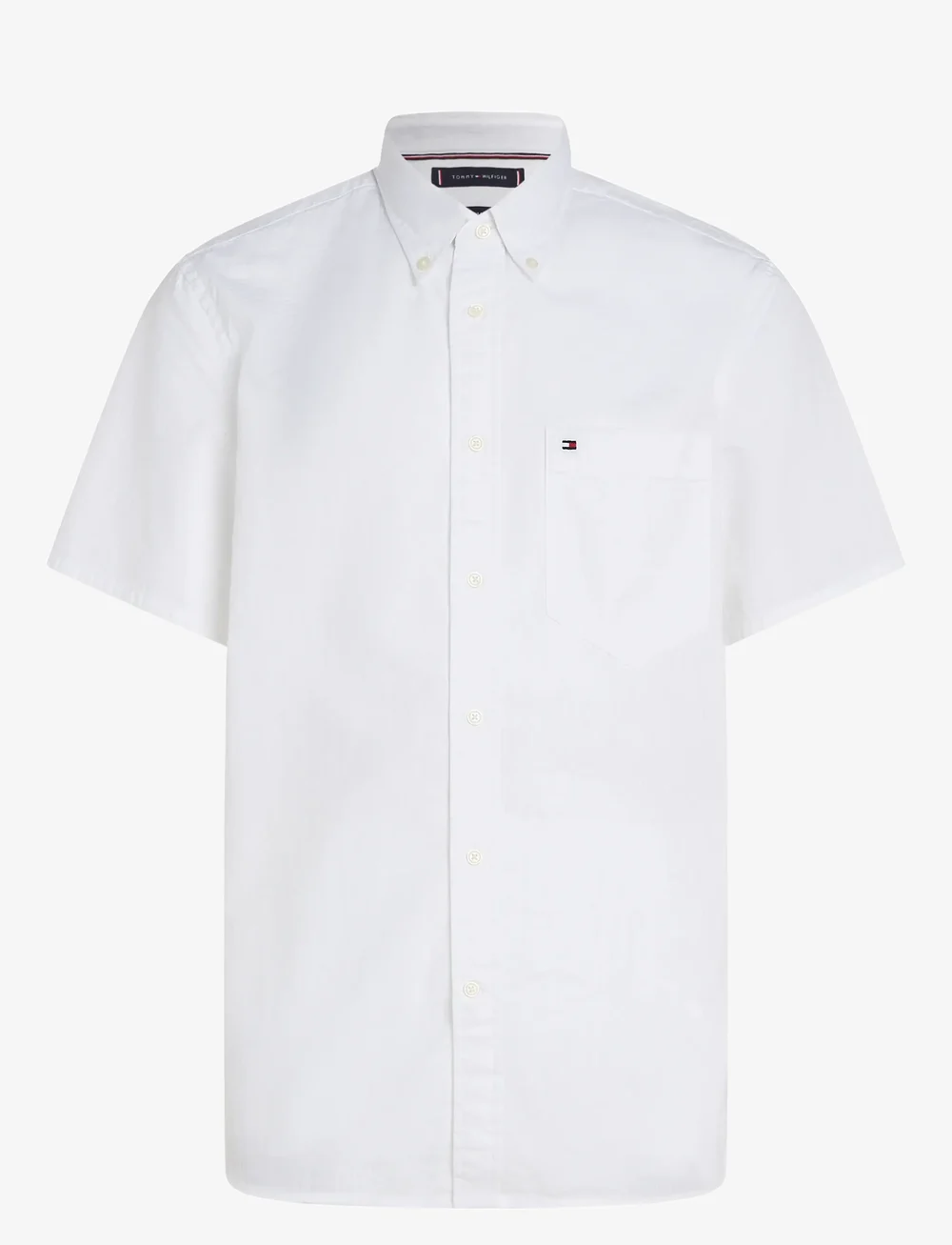 Tommy Hilfiger - SEERSUCKER SOLID SS RF SHIRT - kurzarmhemden - th optic white - 1