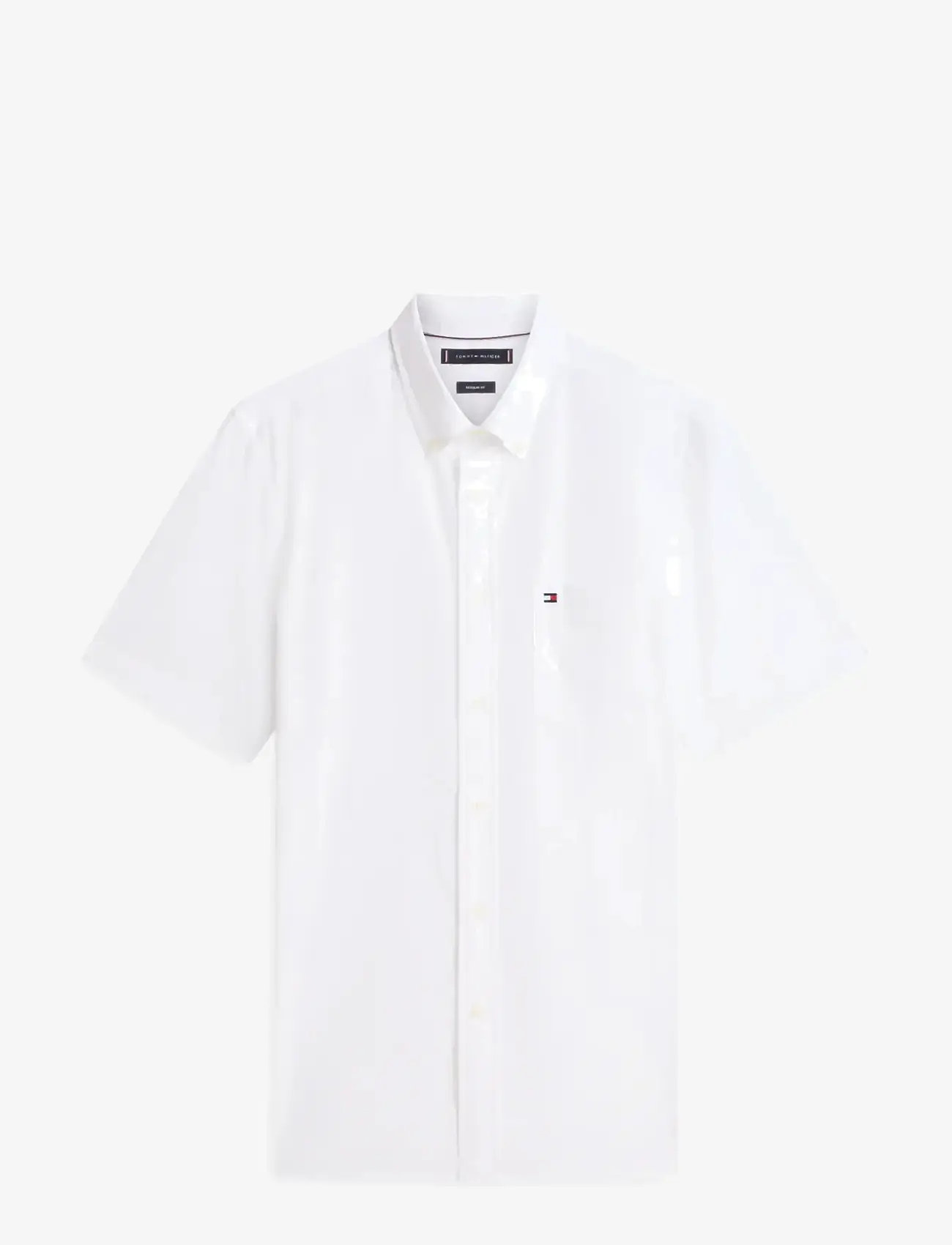 Tommy Hilfiger - SEERSUCKER SOLID SS RF  SHIRT - kortærmede skjorter - white - 1