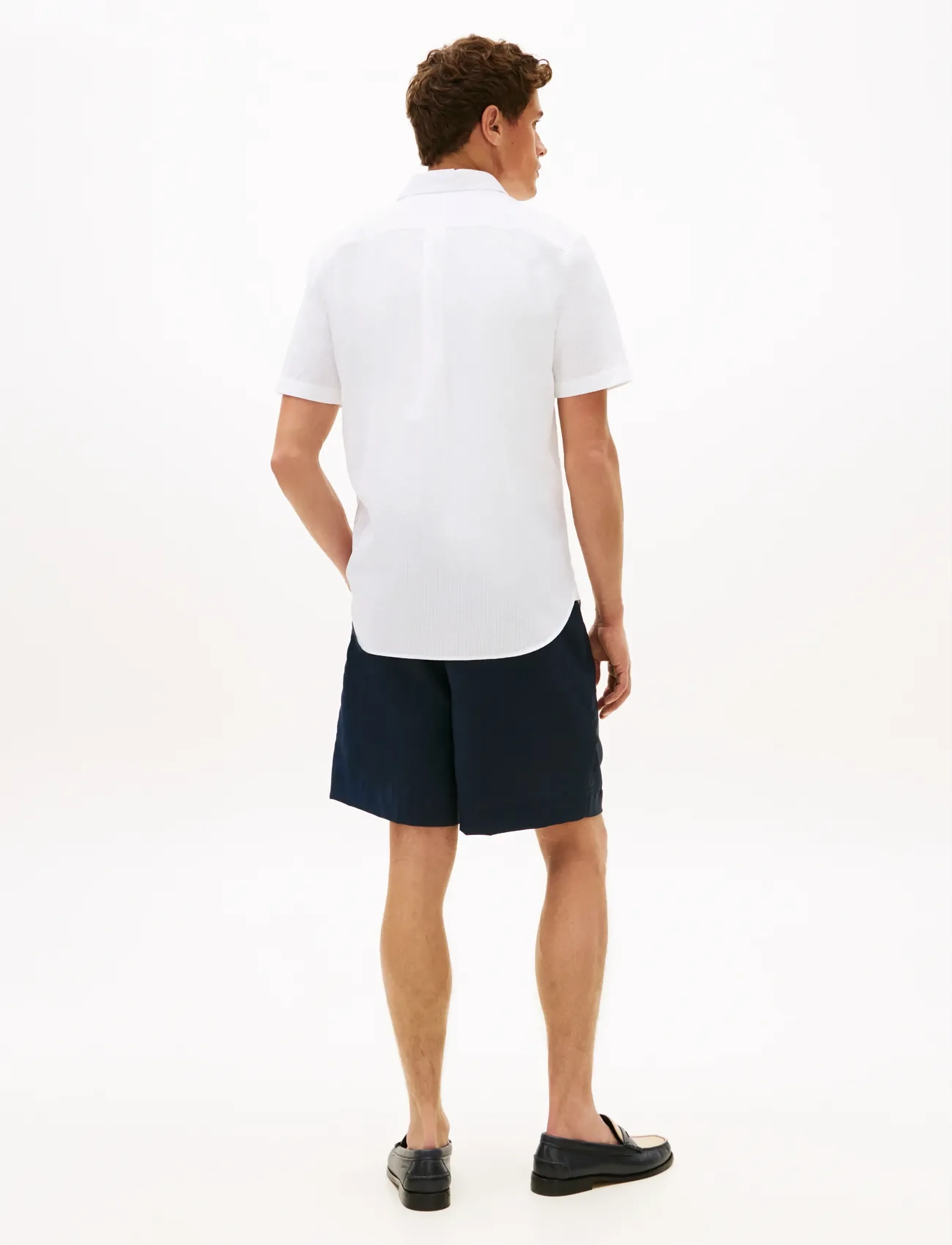 Tommy Hilfiger - SEERSUCKER SOLID SS RF  SHIRT - kurzarmhemden - white - 2