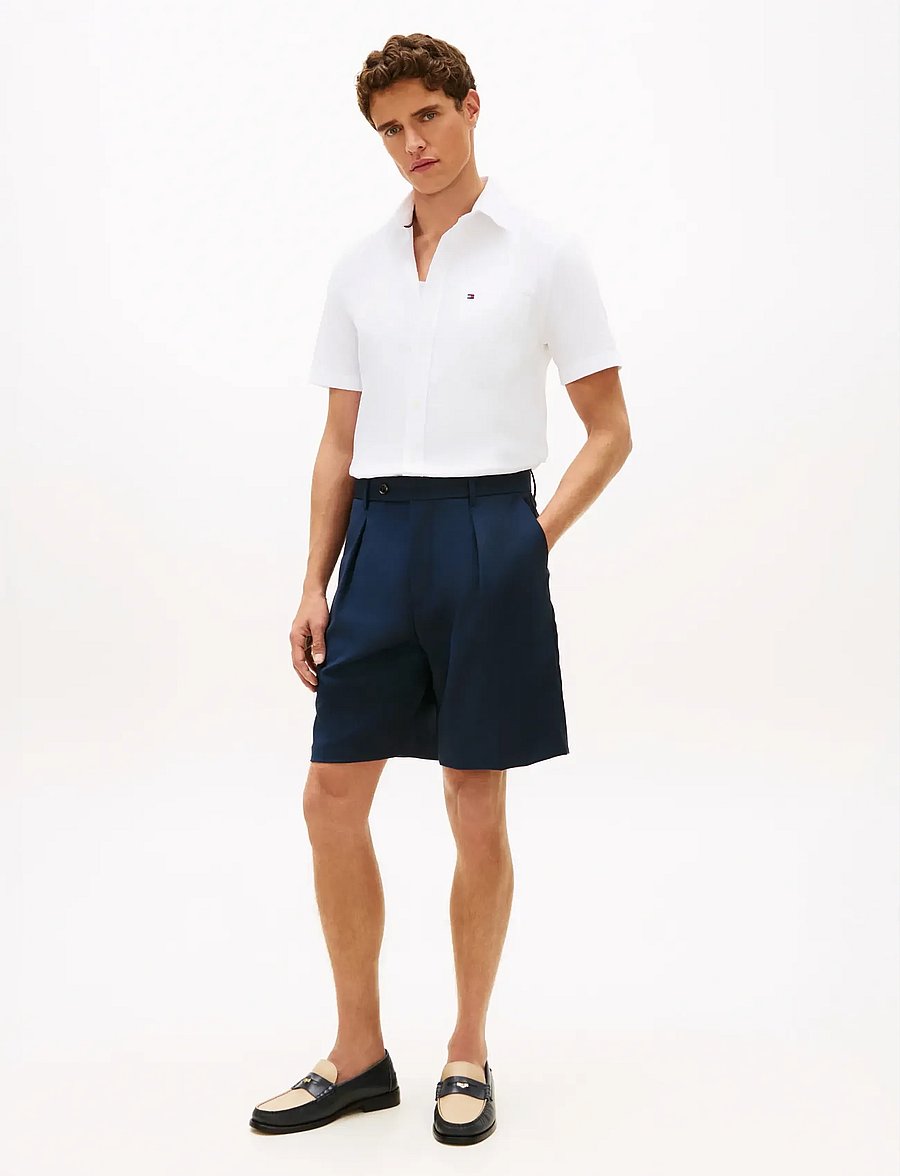 Tommy Hilfiger - SEERSUCKER SOLID SS RF SHIRT - kurzarmhemden - white - 3