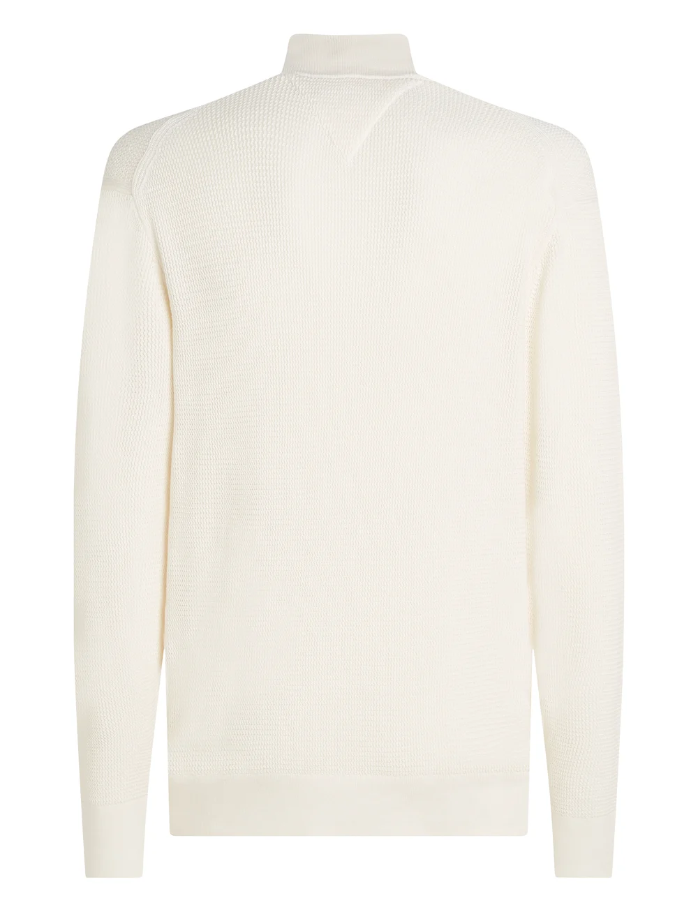 Tommy Hilfiger - RACKING STRUCTURE ZIP MOCK - pullover mit halbem reißverschluss - ivory petal - 5