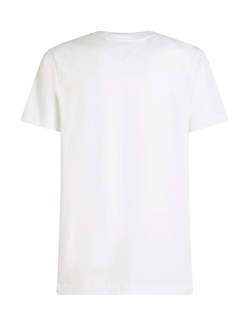 Tommy Hilfiger - HILFIGER COLOUR CREST TEE - kortærmede t-shirts - white - 2