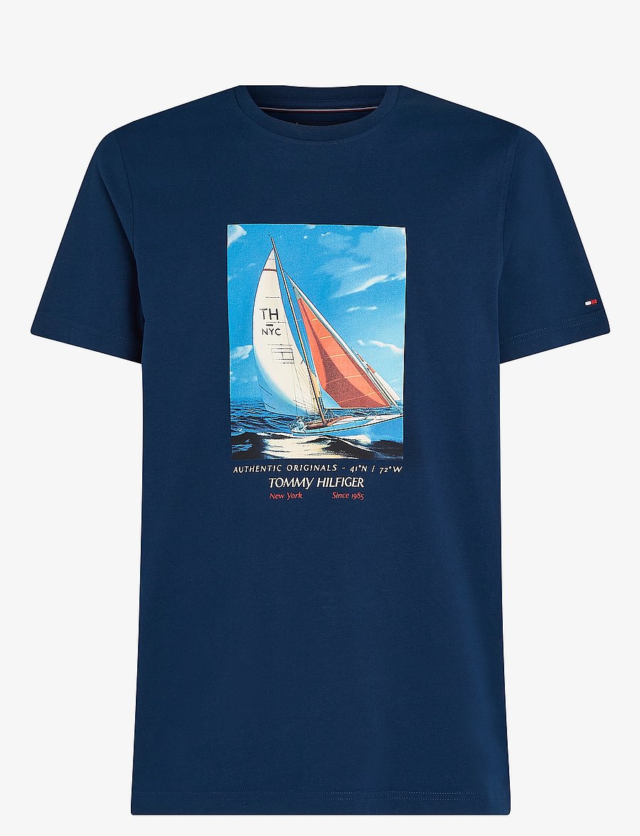 Tommy Hilfiger - HILFIGER COLOR PHOTO PRINT TEE - night sky - 1