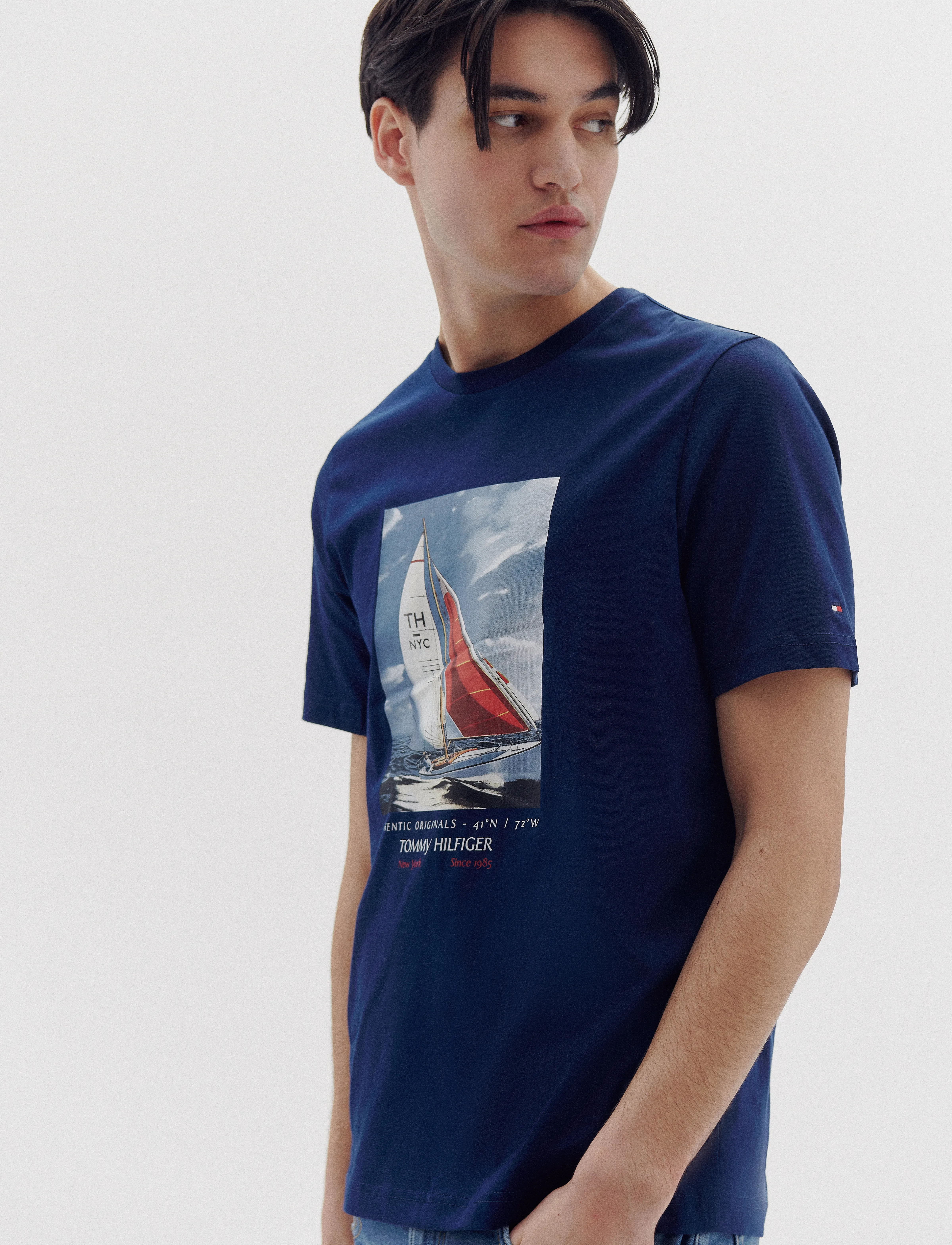 Tommy Hilfiger - HILFIGER COLOR PHOTO PRINT TEE - night sky - 0
