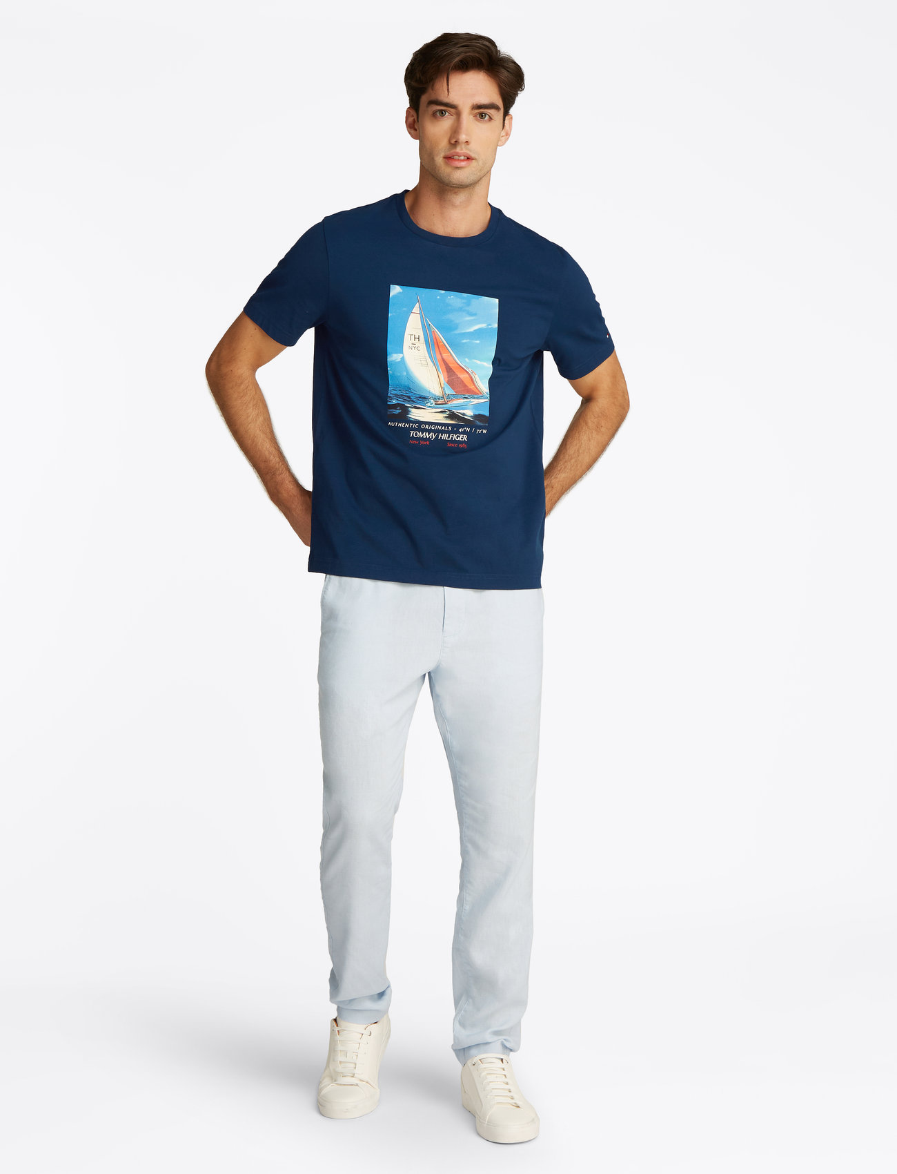 Tommy Hilfiger - HILFIGER COLOR PHOTO PRINT TEE - autumn clothing - night sky - 5