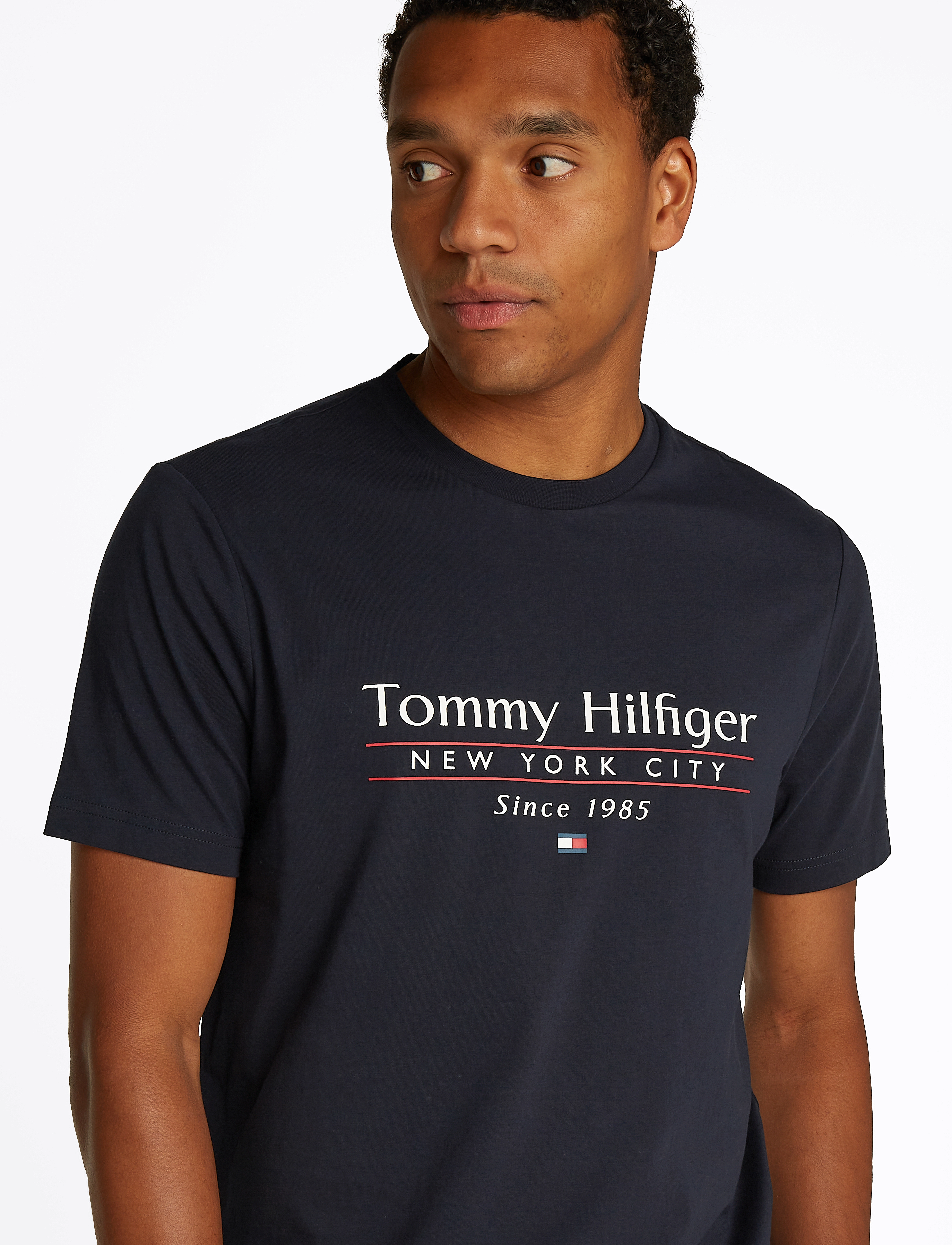 Tommy Hilfiger - HILFIGER CENTER STACK TEE - desert sky - 3