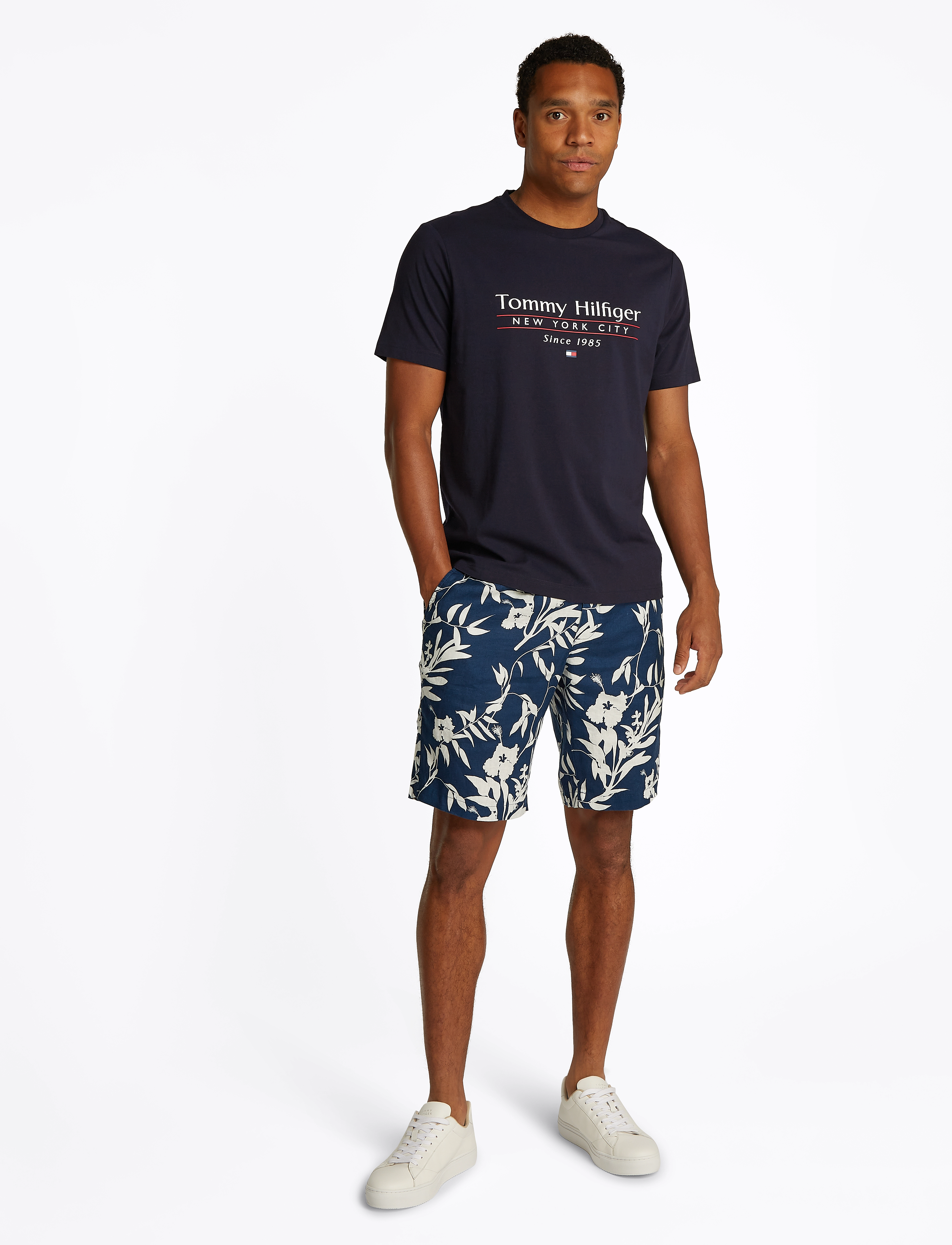Tommy Hilfiger - HILFIGER CENTER STACK TEE - desert sky - 4