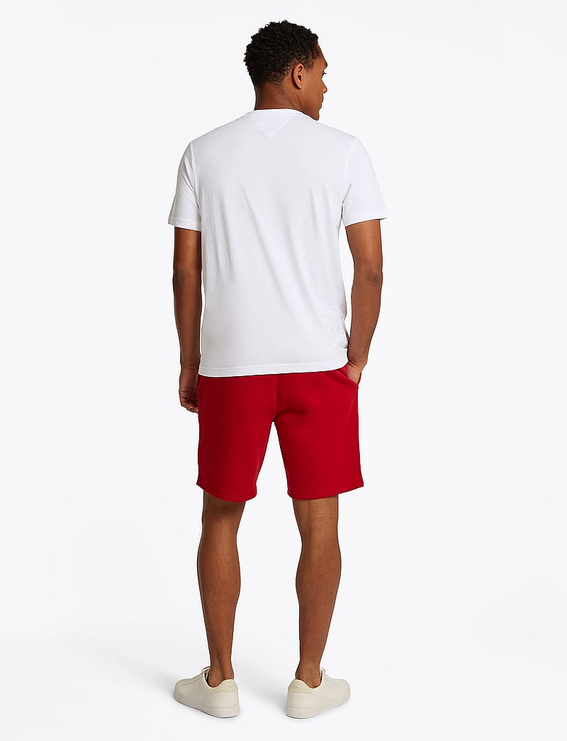 Tommy Hilfiger - HILFIGER CENTER STACK TEE - kortærmede t-shirts - white - 3