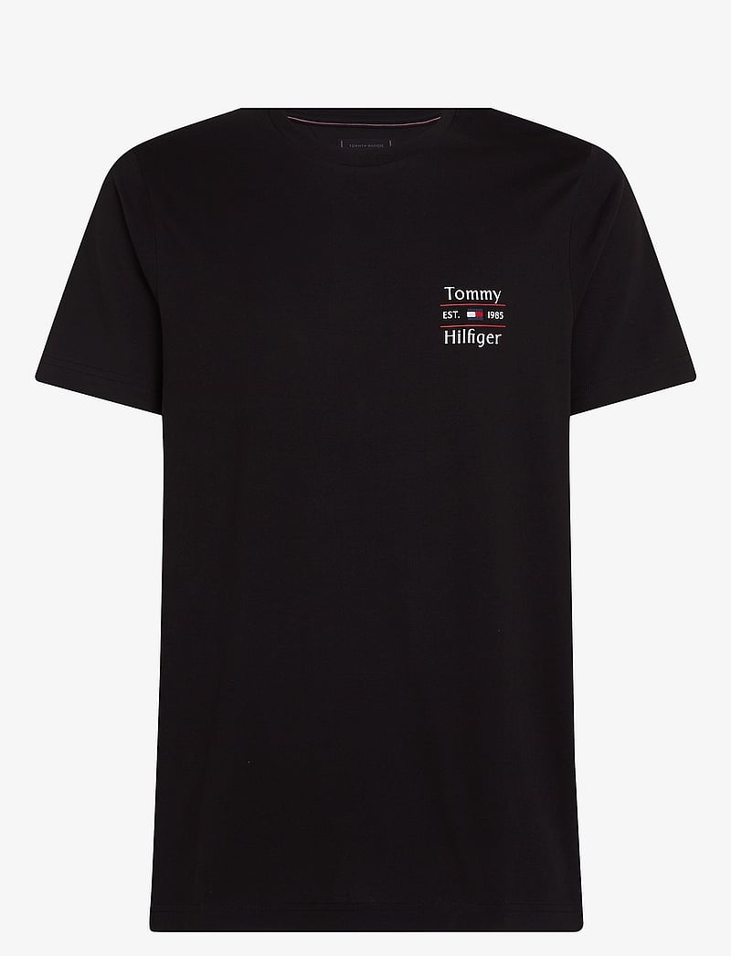 Tommy Hilfiger - HILFIGER STACK TEE - kurzärmelig - black - 1