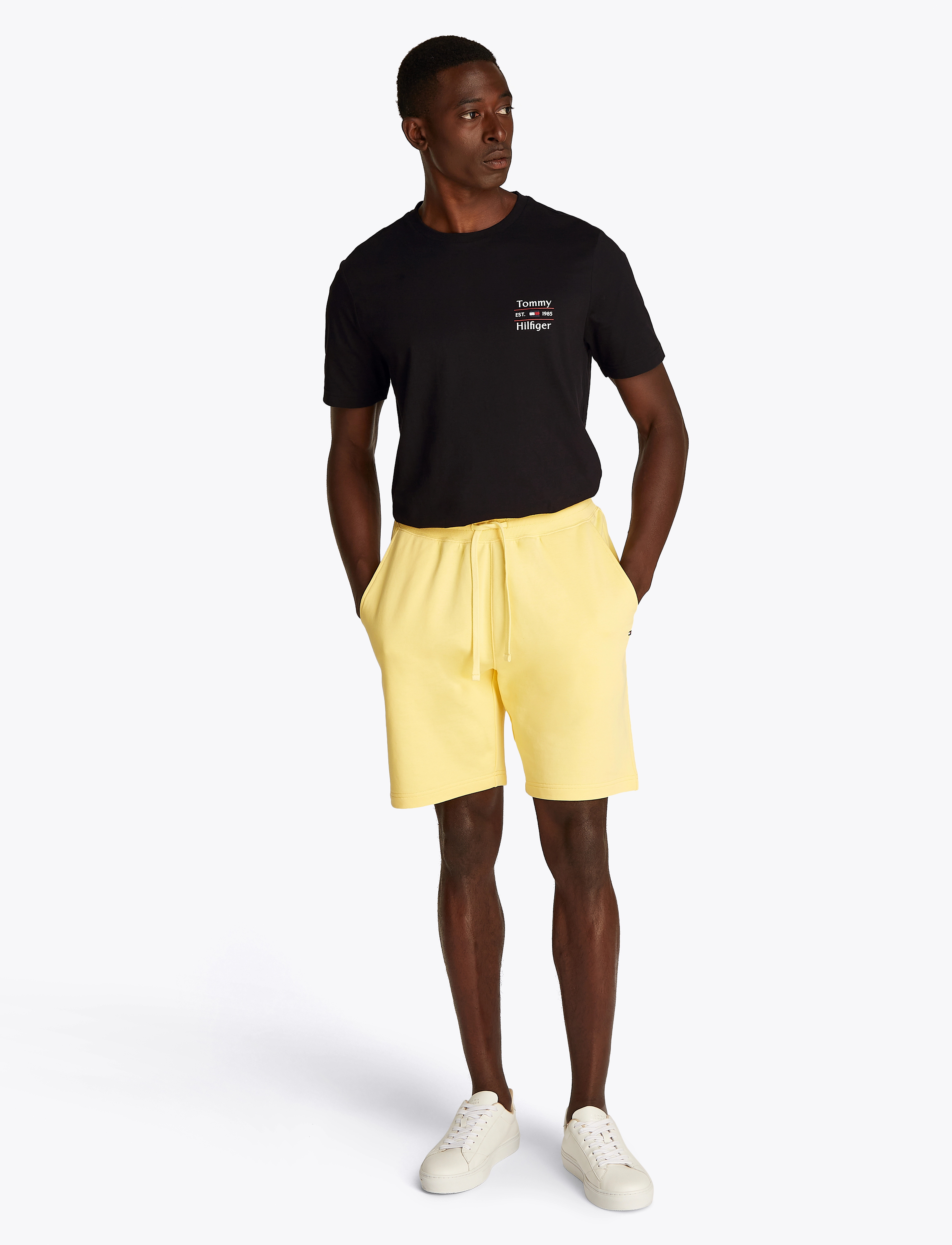 Tommy Hilfiger HILFIGER STACK TEE - Deals - BLACK / black