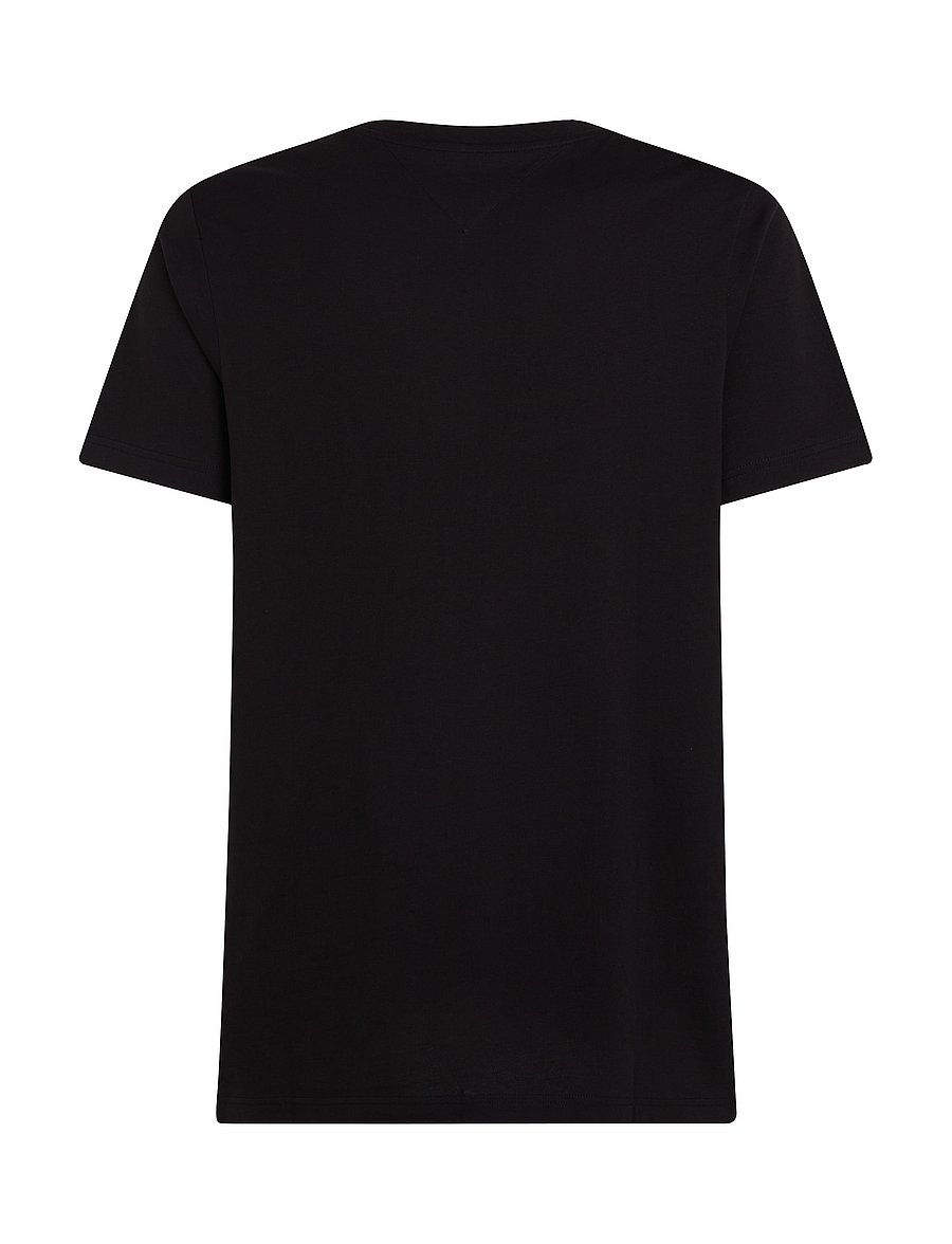Tommy Hilfiger - HILFIGER STACK TEE - kortärmade t-shirts - black - 2